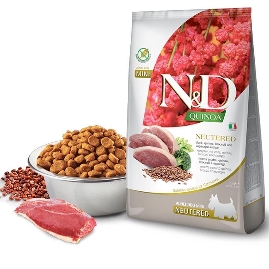 N&D Quinoa Ördek Brokoli Kuşkonmaz Kısır Köpek Maması 5 Kg
