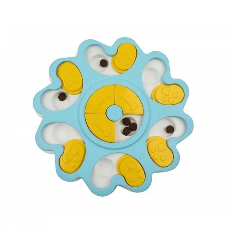 Ewox Papatya Bulmaca Köpek Zeka Oyuncağı Mavi