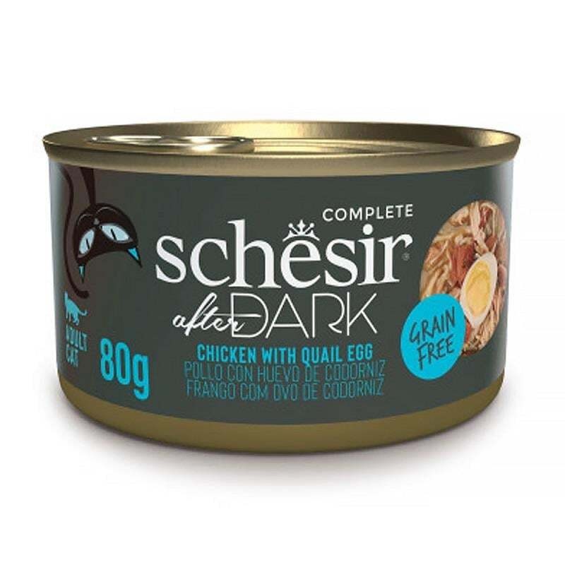 Schesir After Dark Wholefood Tavuklu ve Yumurtalı Kedi Konservesi 80gr