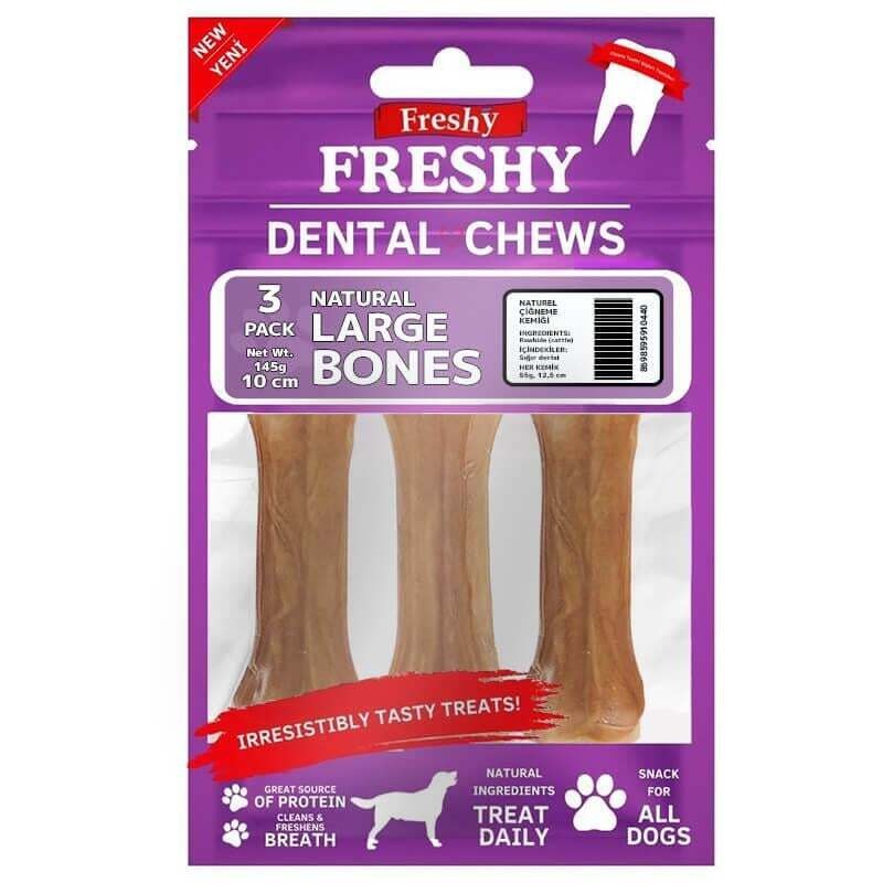 Freshy Dental Natural Kemik Large 3 Adet