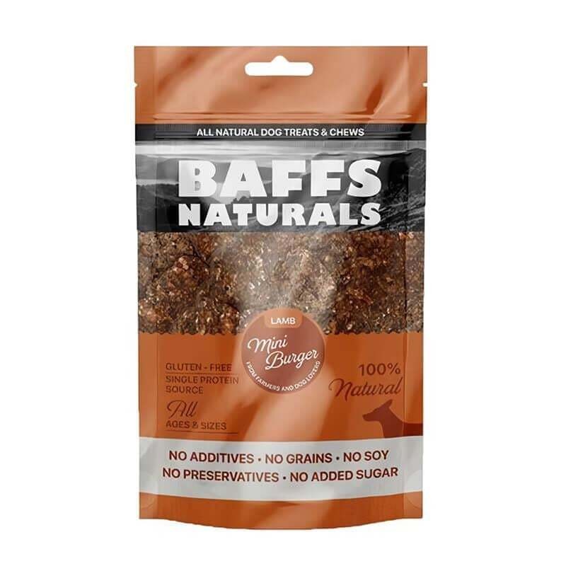 Baffs Natural Mini Burger Kuzulu Köpek Ödülü 100 Gr