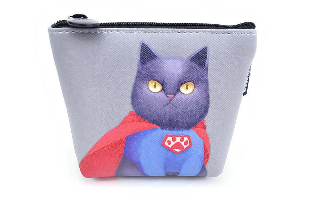 Languo Mini Bozuk Para Cüzdanı Supercat