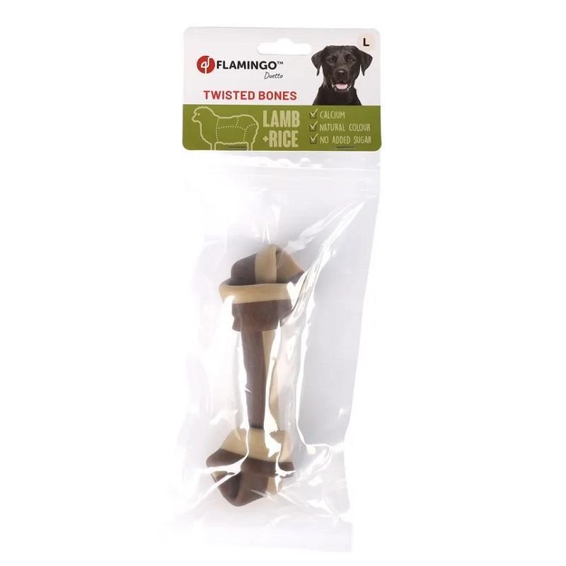 Flamingo Duetto Kemik Kuzulu & Pirinçli Large Köpek Ödülü