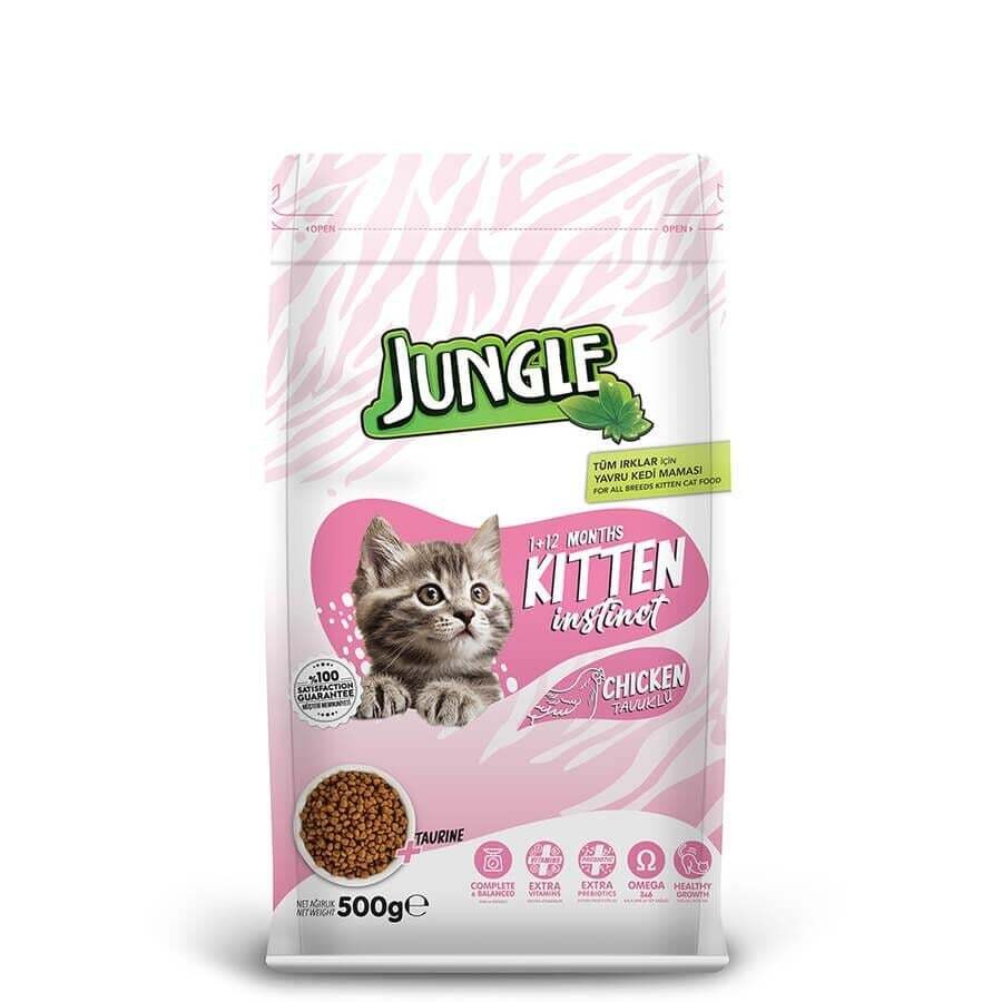 Jungle Tavuklu Yavru Kedi Maması 500 gr
