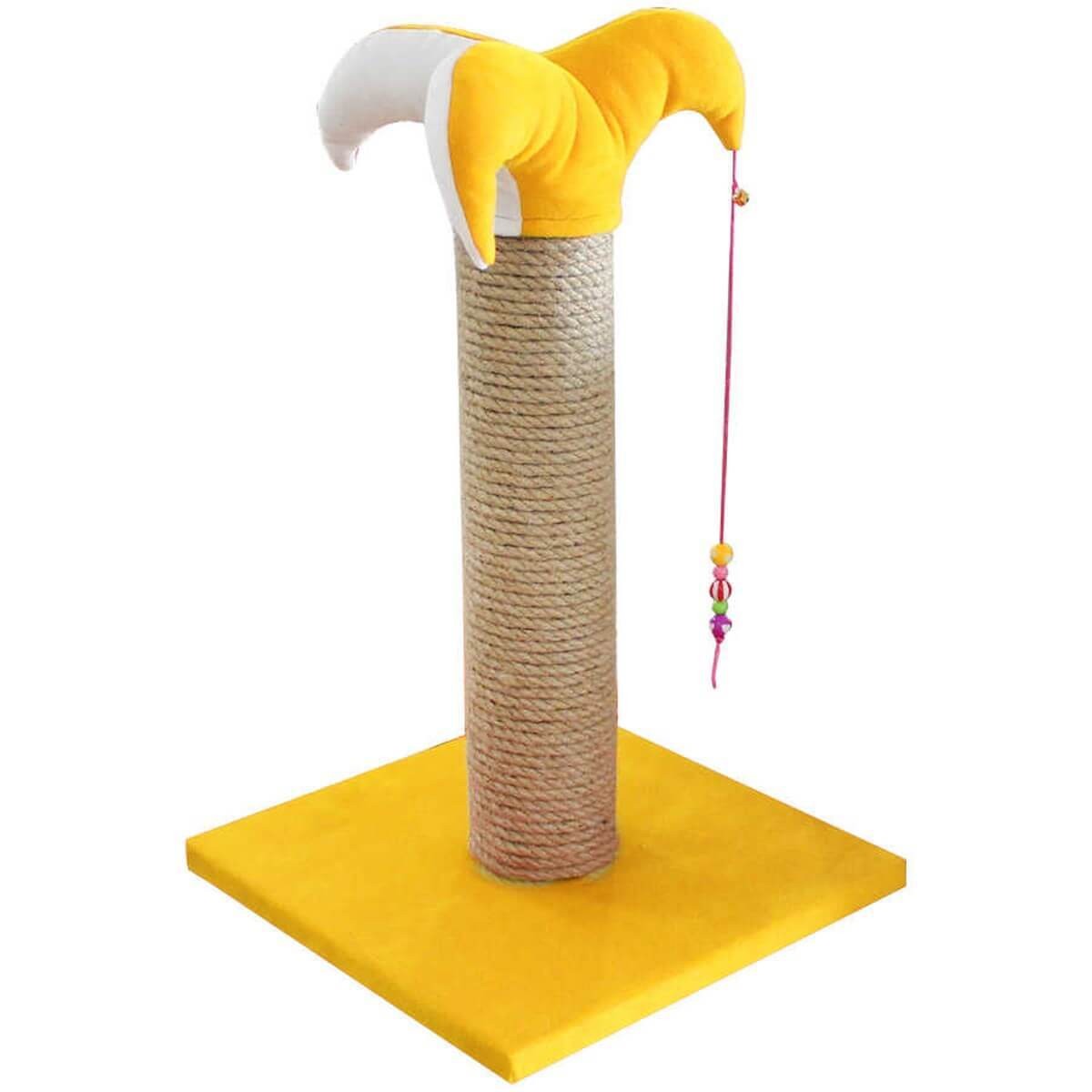 Bedspet Palyaço Kedi Tırmalama Kalın Sarı