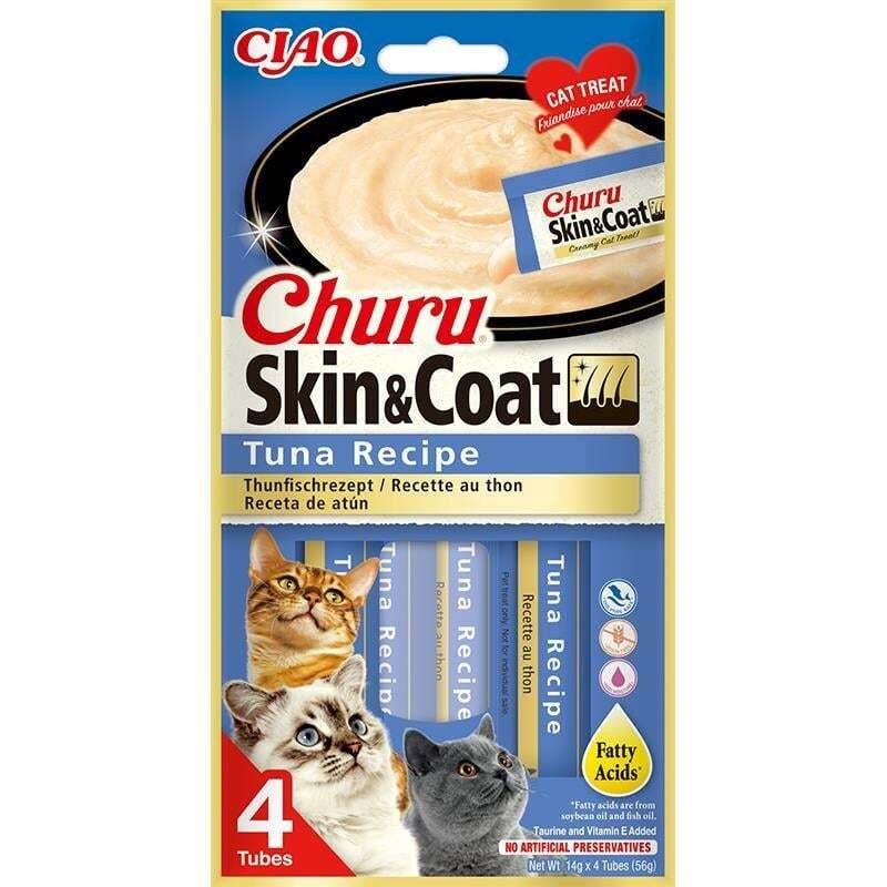Ciao Churu Cream Skin&Coat Ton Balıklı Kedi Kreması 4x14 Gr