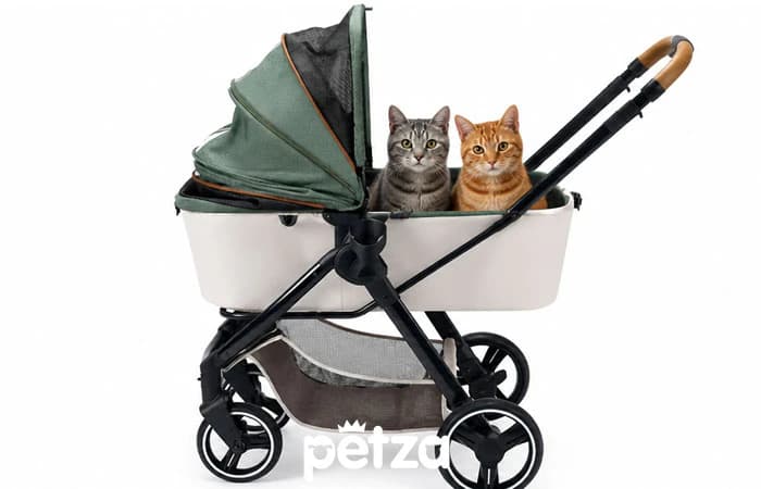 İbiyaya Retro Luxe Kedi Puseti Yeşil - Petza