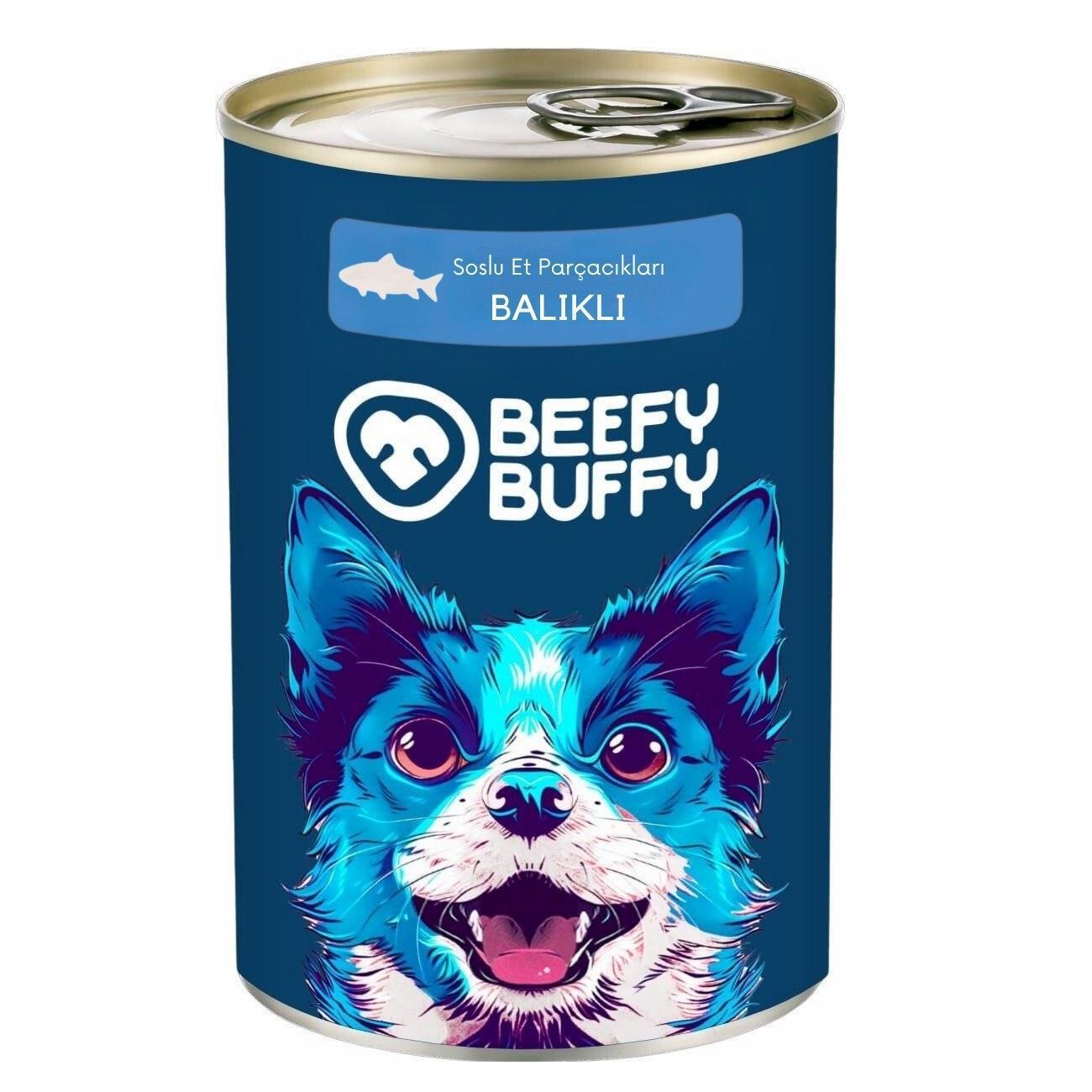 Beefy Buffy Yoğun Balık İçerikli Köpek Konservesi 415 Gr
