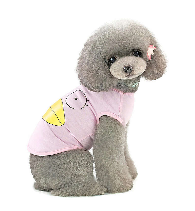 Köpek Küçük ve Orta Irk T-shirt Duck Pembe