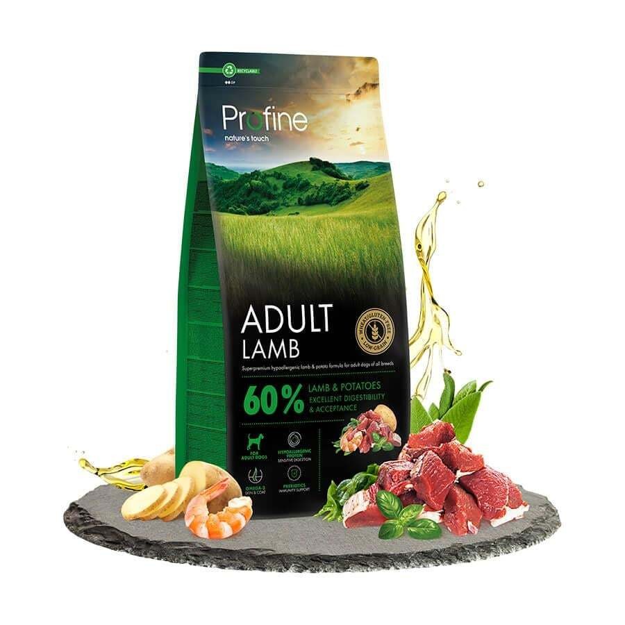 Profine Yetişkin Köpekler için Glutensiz Kuzulu Mama 12 kg
