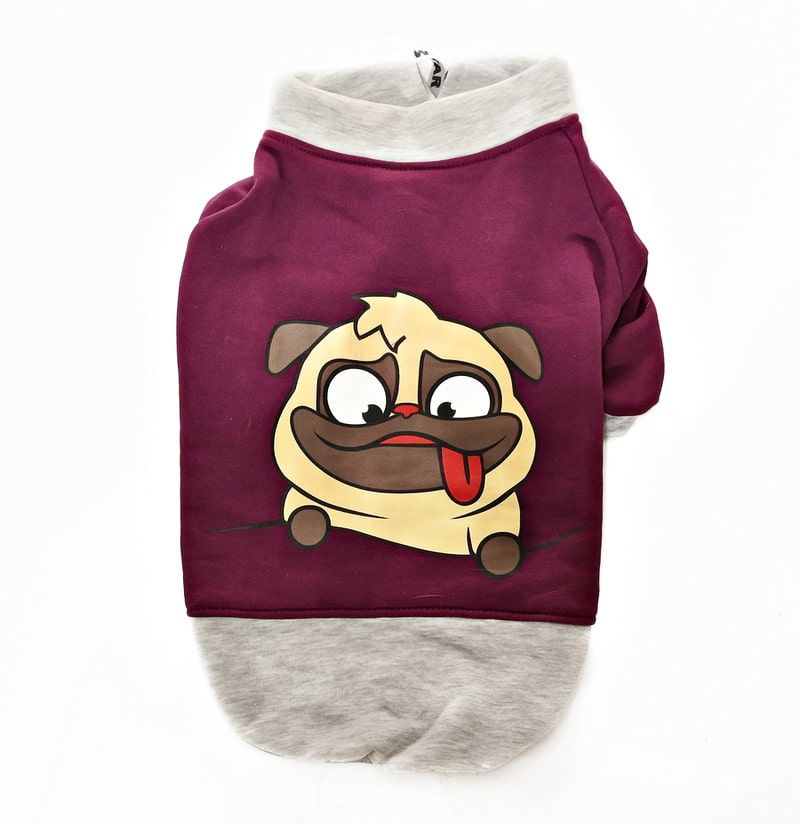 Küçük ve Orta Irk Köpek Sweatshirt - Ingo Mor - Köpek Kıyafeti