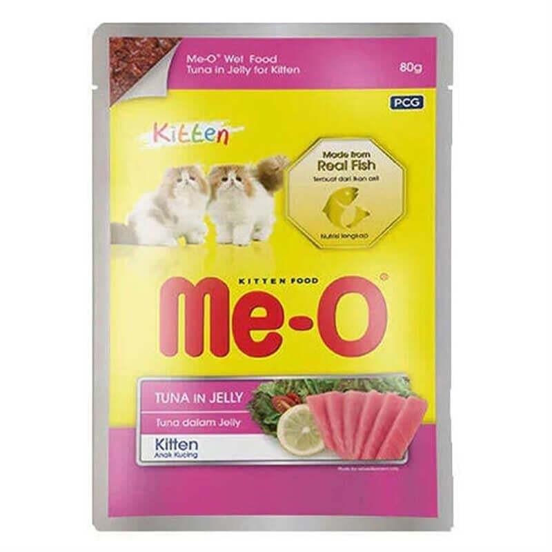 ME-O Jöle İçinde Pouch Ton Balıklı Yavru Kedi Konservesi 80gr