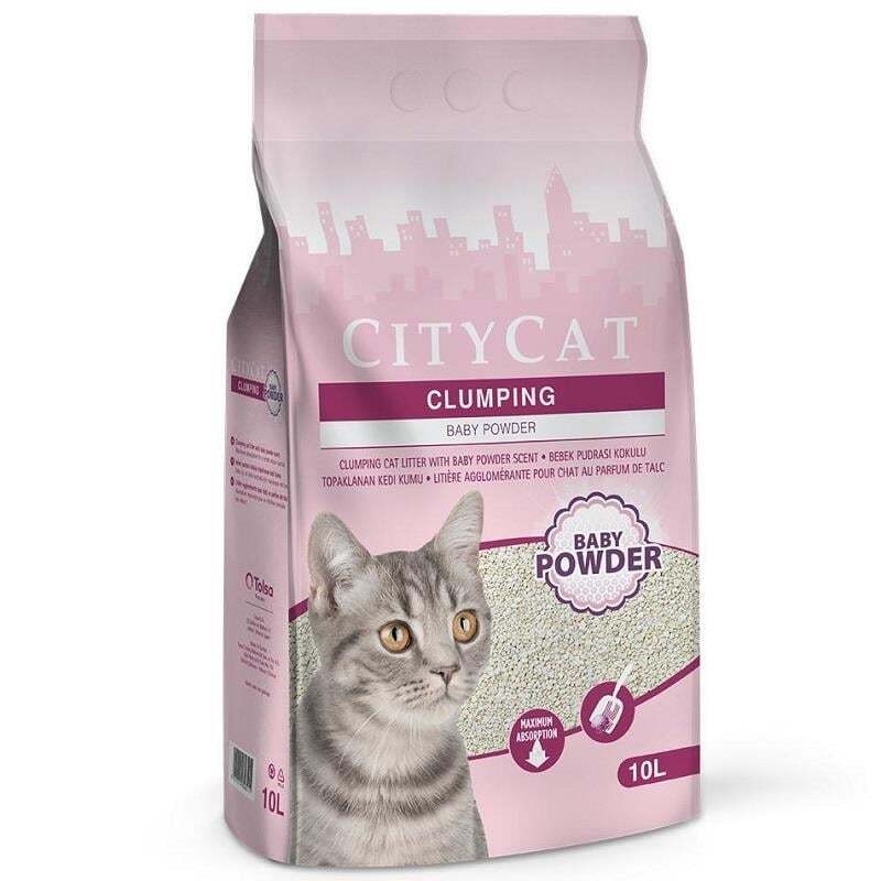 City Cat Baby Powder Topaklanan Kedi Kumu 10 Lt