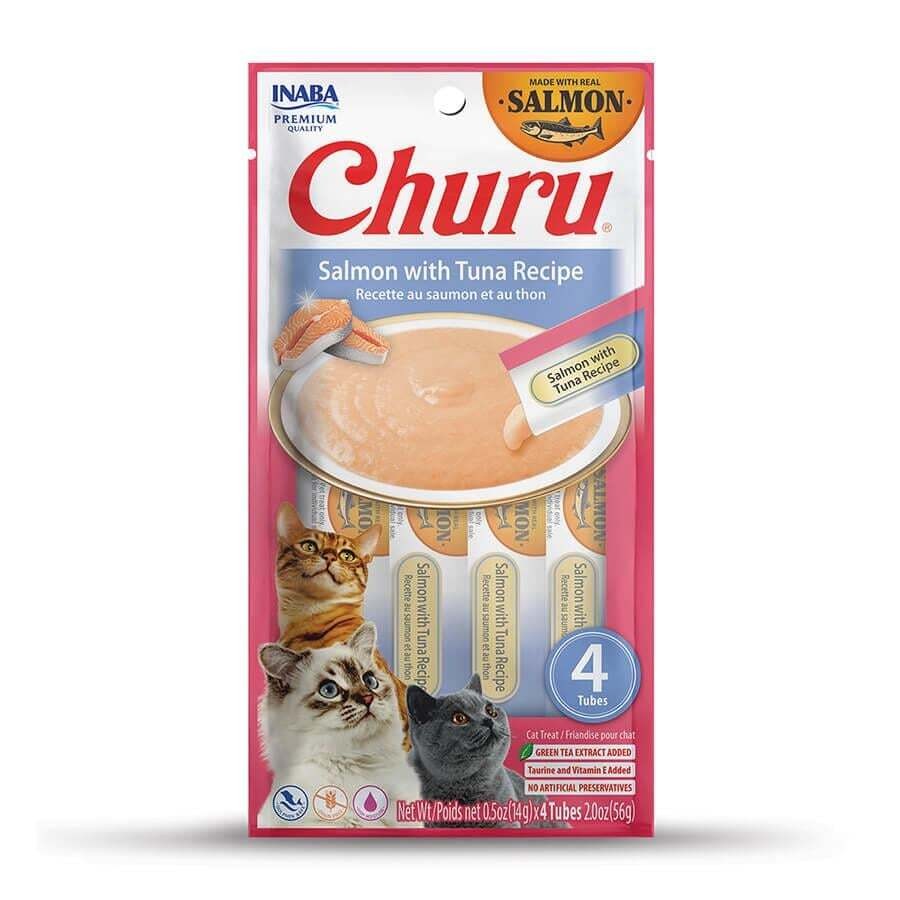 Ciao Churu Cream Ton Balıklı ve Somonlu Kedi Ödülü 4 x 14 Gr