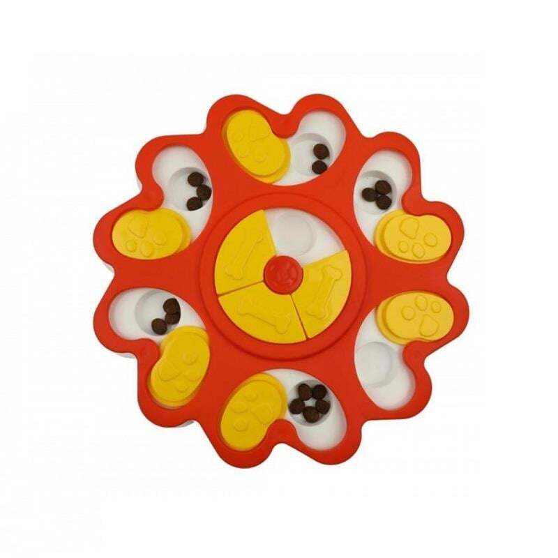 Ewox Papatya Bulmaca Köpek Zeka Oyuncağı Turuncu