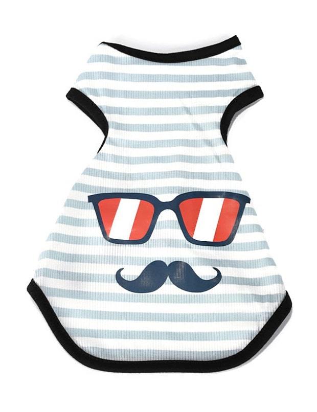 Küçük ve Orta Irk Köpek T-shirt Shaka Mavi