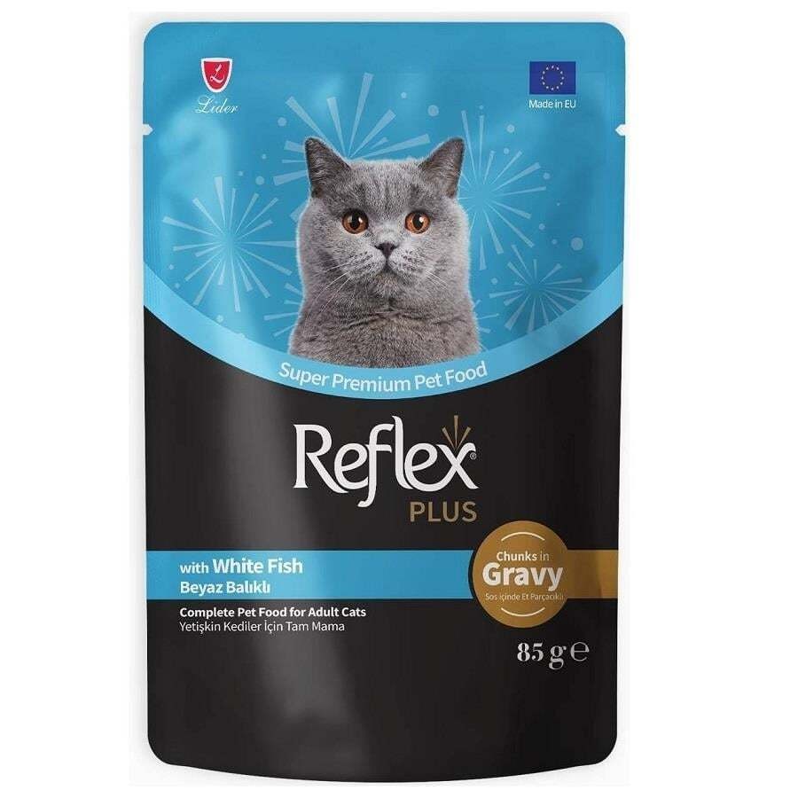 Reflex Plus Sos İçinde Balık Etli Yetişkin Kedi Konservesi 85gr