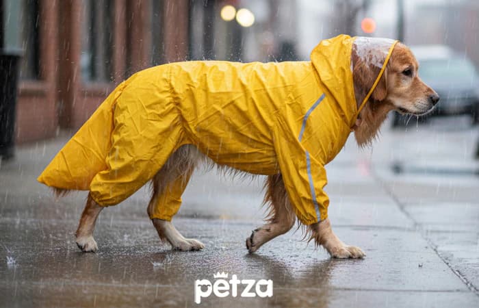 Solvex Paçalı Köpek Yağmurluğu - Petza