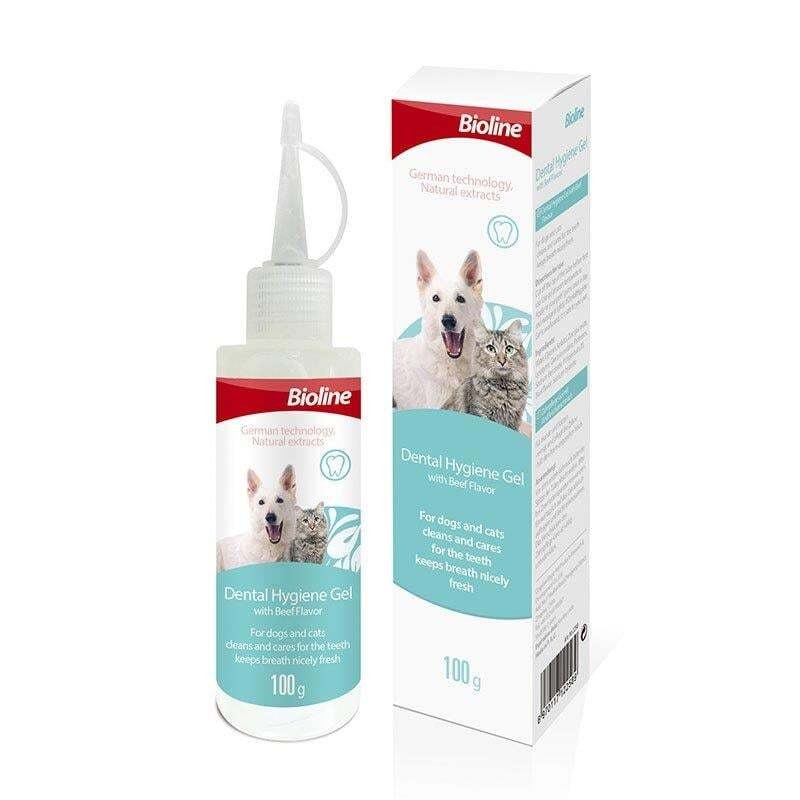 Bioline Kedi ve Köpek Biftekli Diş Jeli 100gr