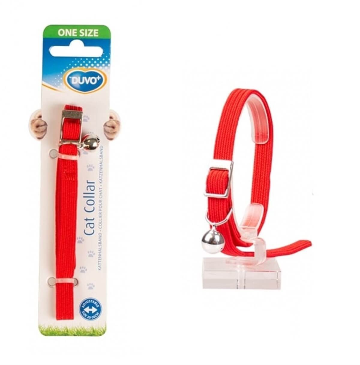 Duvo+ Stretch Kedi Tasması Kırmızı