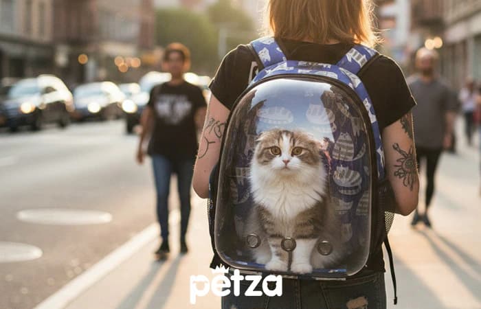 Sassy Kedi Taşıma Sırt Çantası - Petza