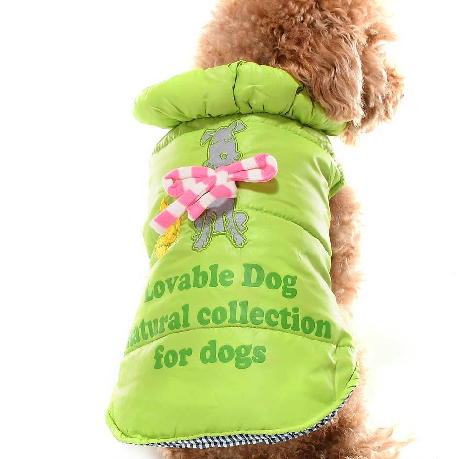 Köpek Mont - Fulla Yeşil - Köpek Kıyafeti