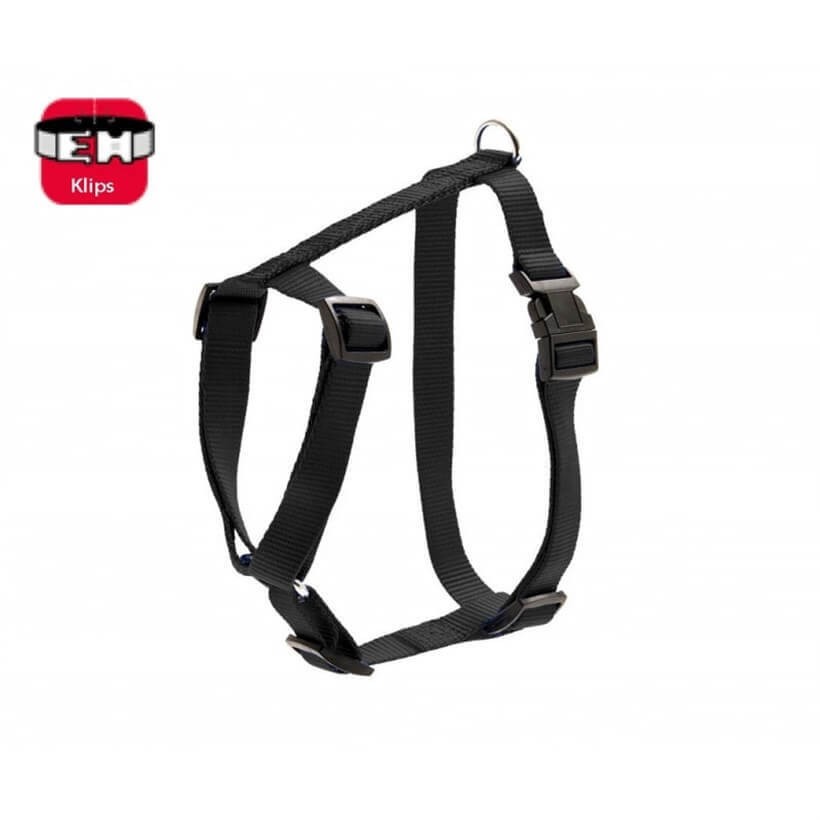 Karlie Basic Kilitli Köpek Göğüs Tasması 90-120 Cm Siyah