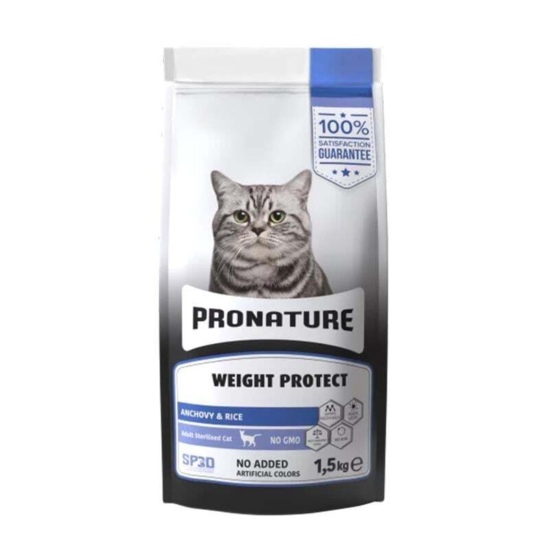 Pronature Hamsili ve Pirinçli Kısırlaştırılmış Kedi Maması 1,5kg