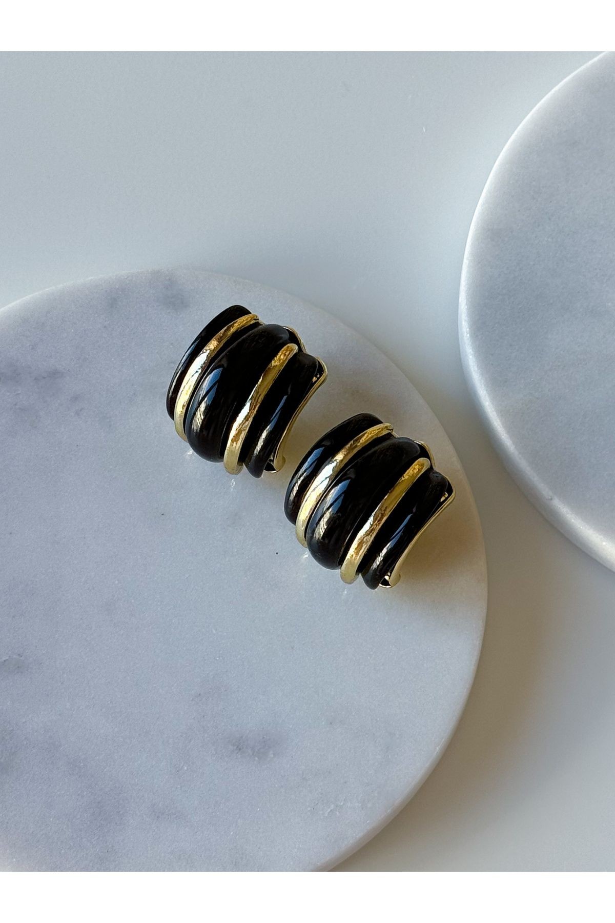 SİYAH GOLD KÜPE