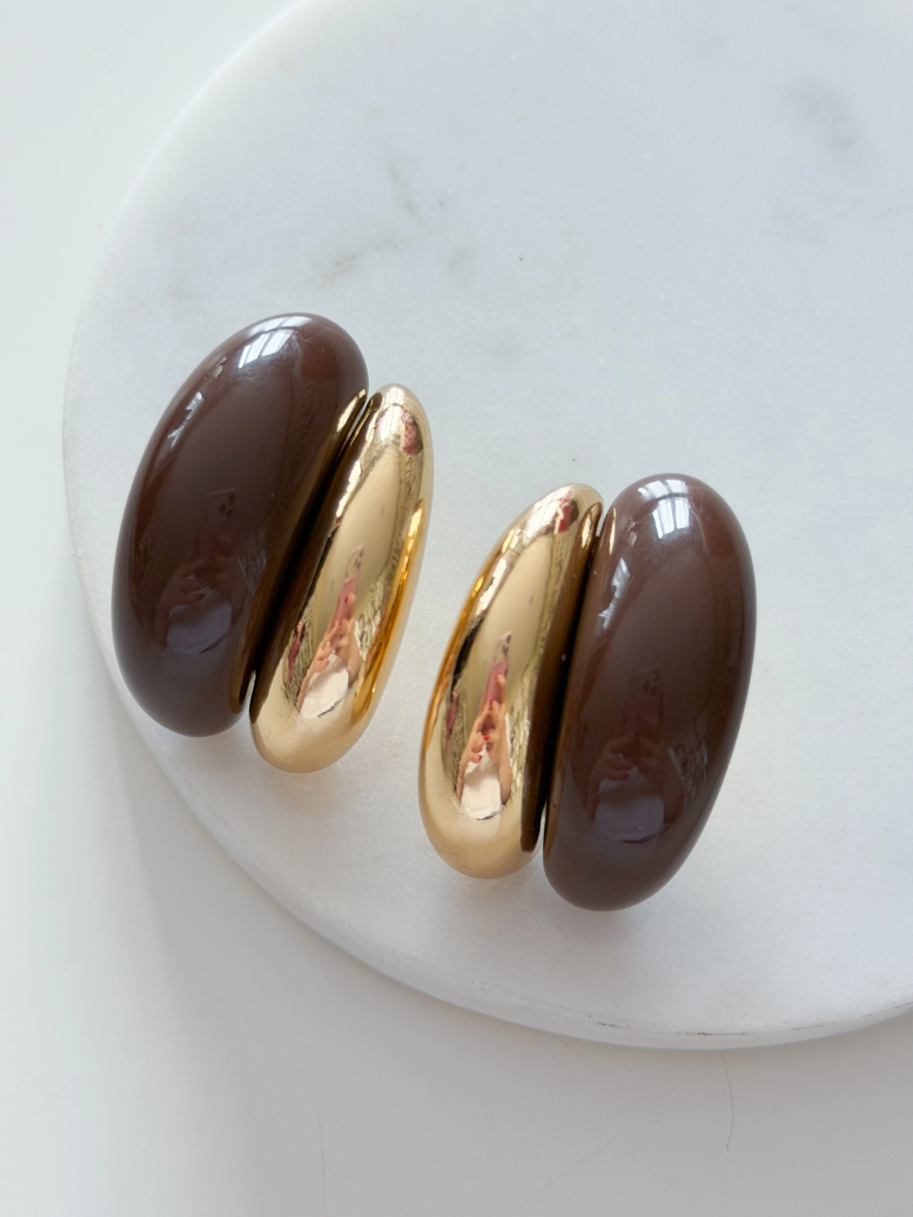 ÇELİK BERY KÜPE - kahverengi