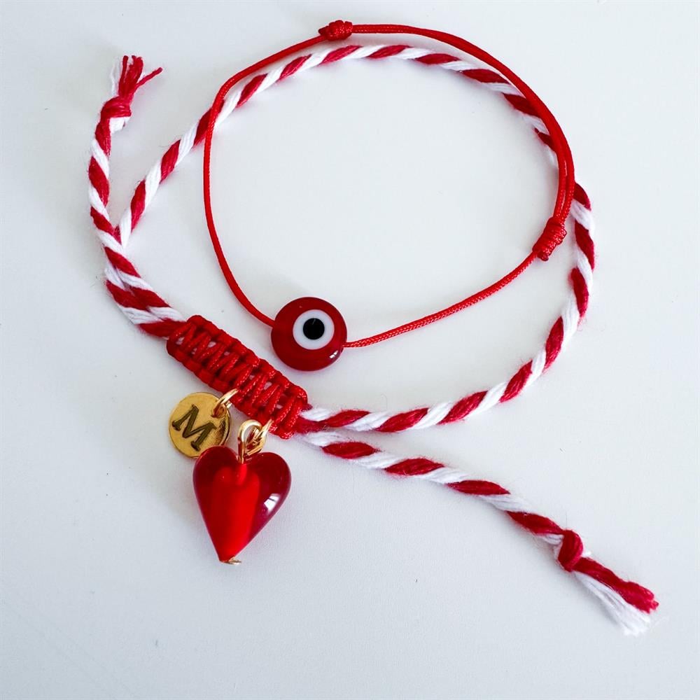 Murano kalp marteniçka bileklik