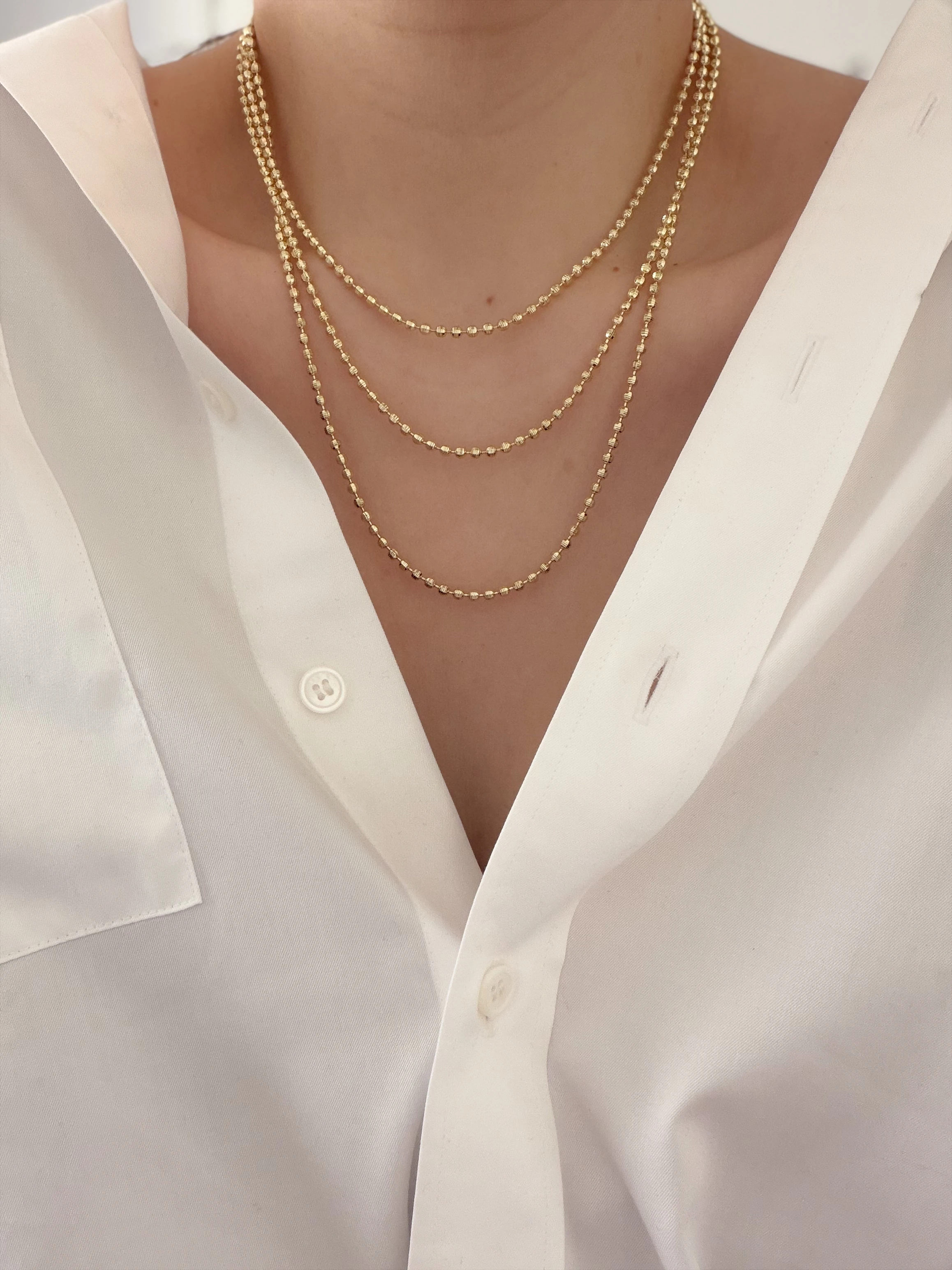 ÖZEL SERİ LAZER TOPÇUK 3LÜ KOLYE