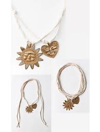 GÜNEŞ CHARM HALAT İP KOLYE