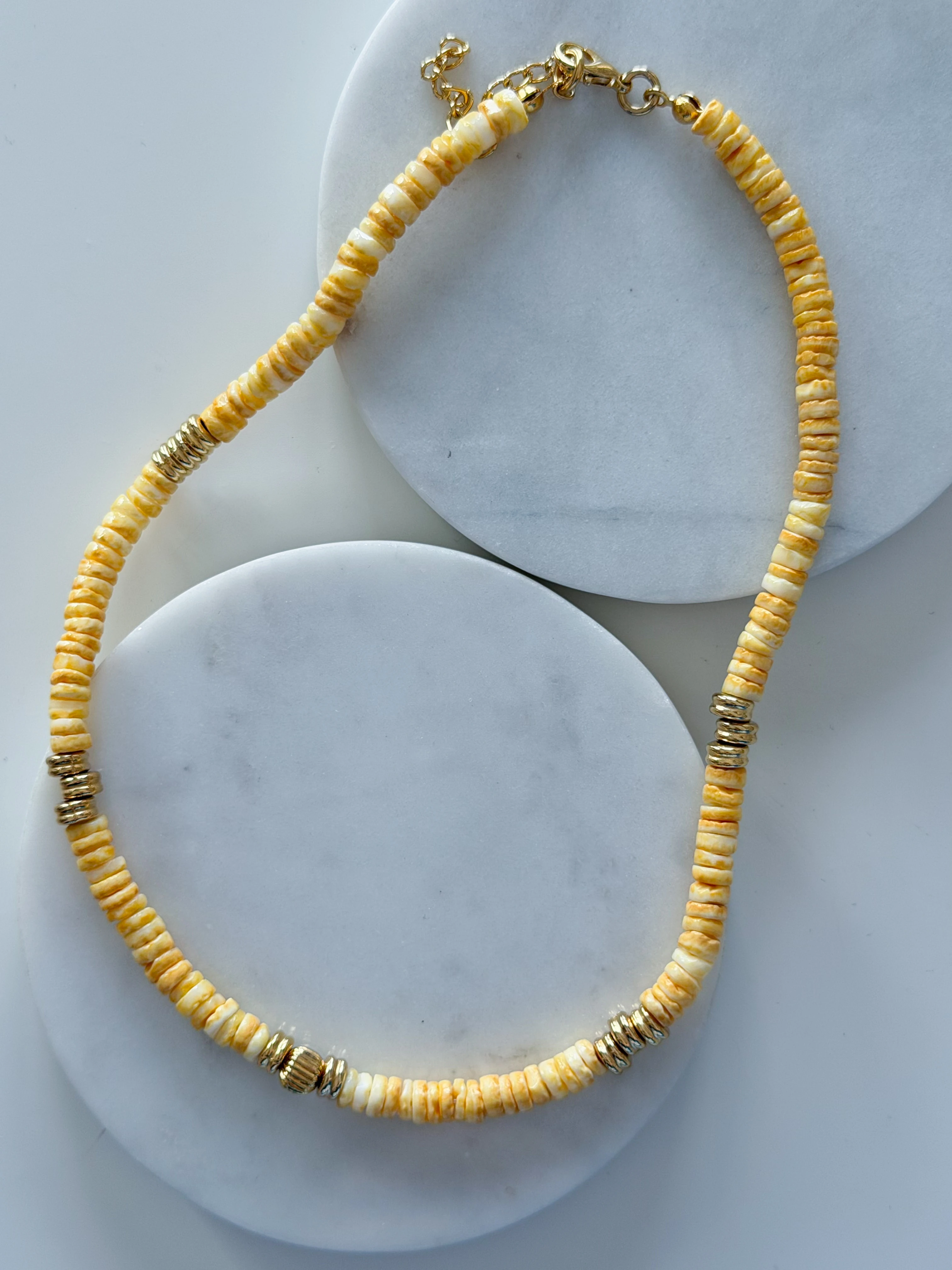 SEDEF TAŞI KOLYE - sarı