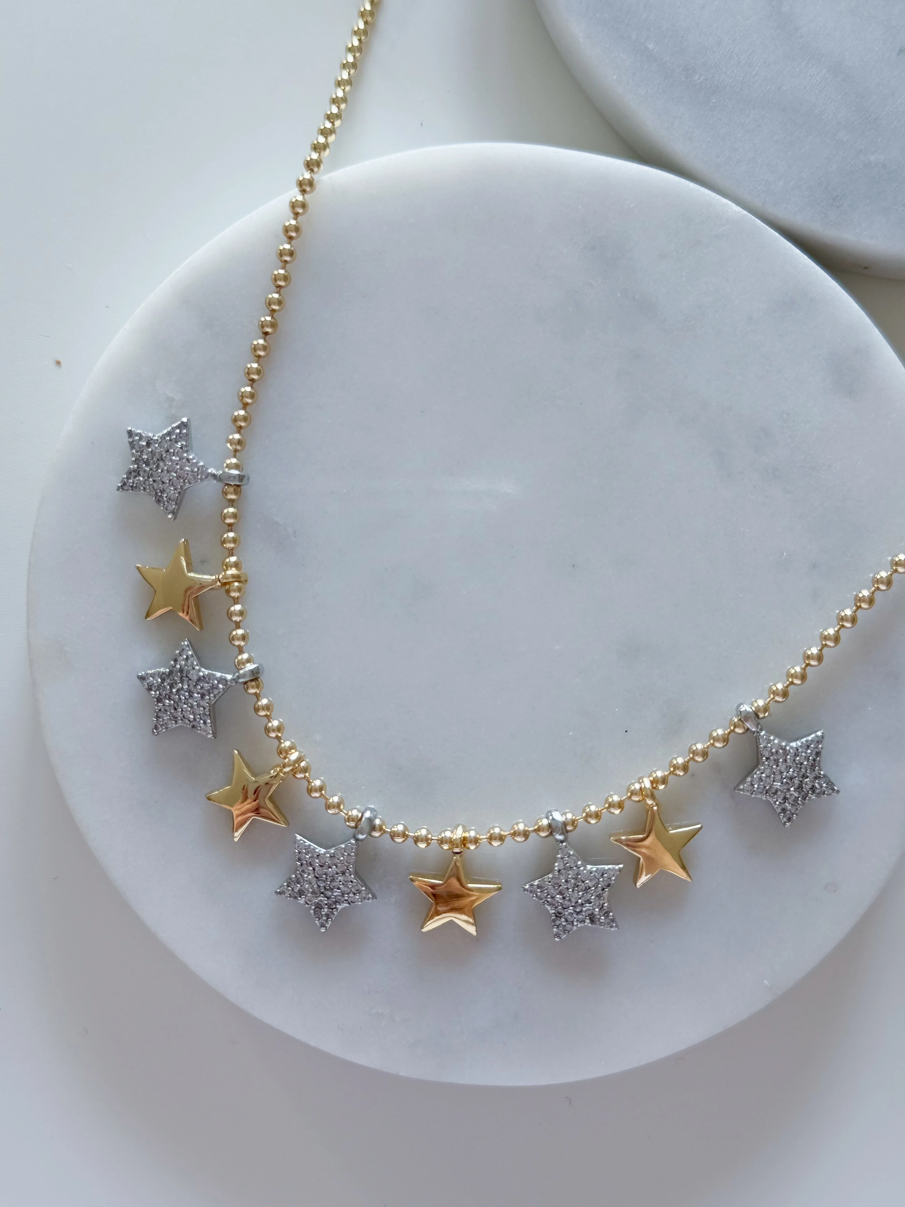 ÖZEL SERİ TAŞLI YILDIZ KOLYE