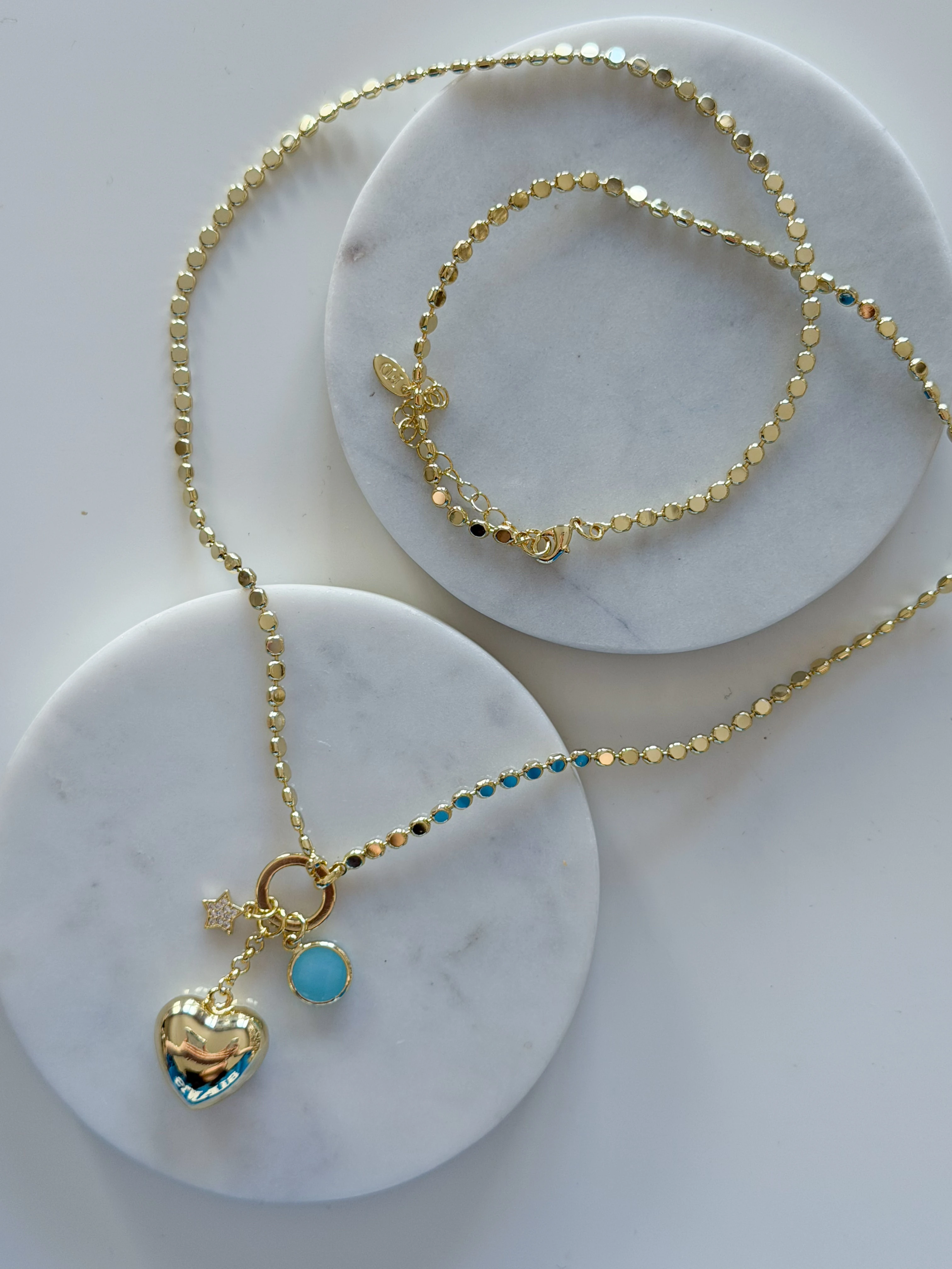 ÖZEL SERİ KALP CHARM UZUN KOLYE