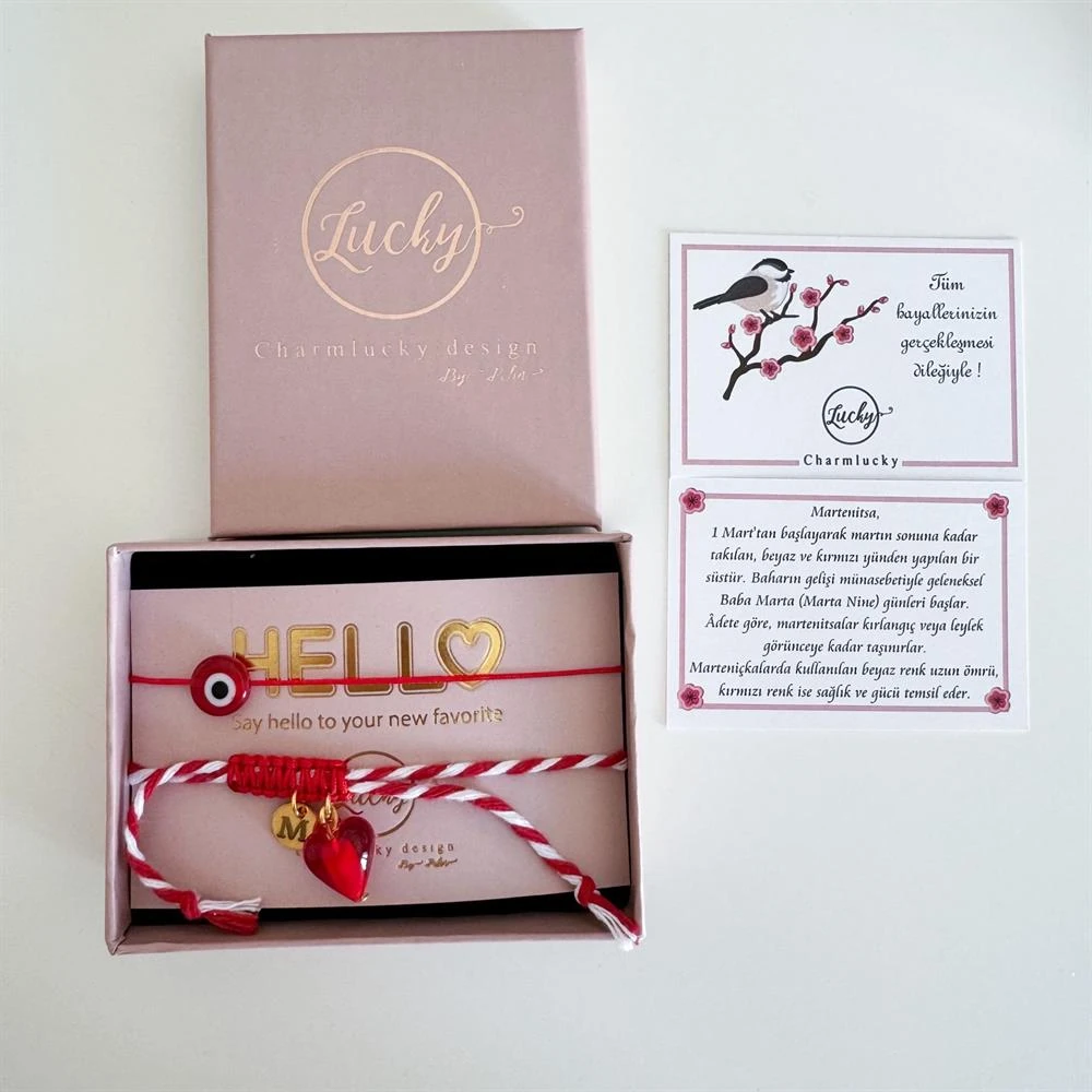 Murano kalp marteniçka bileklik