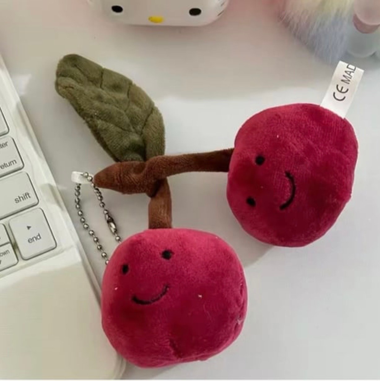PELUŞ KİRAZ ÇANTA CHARM