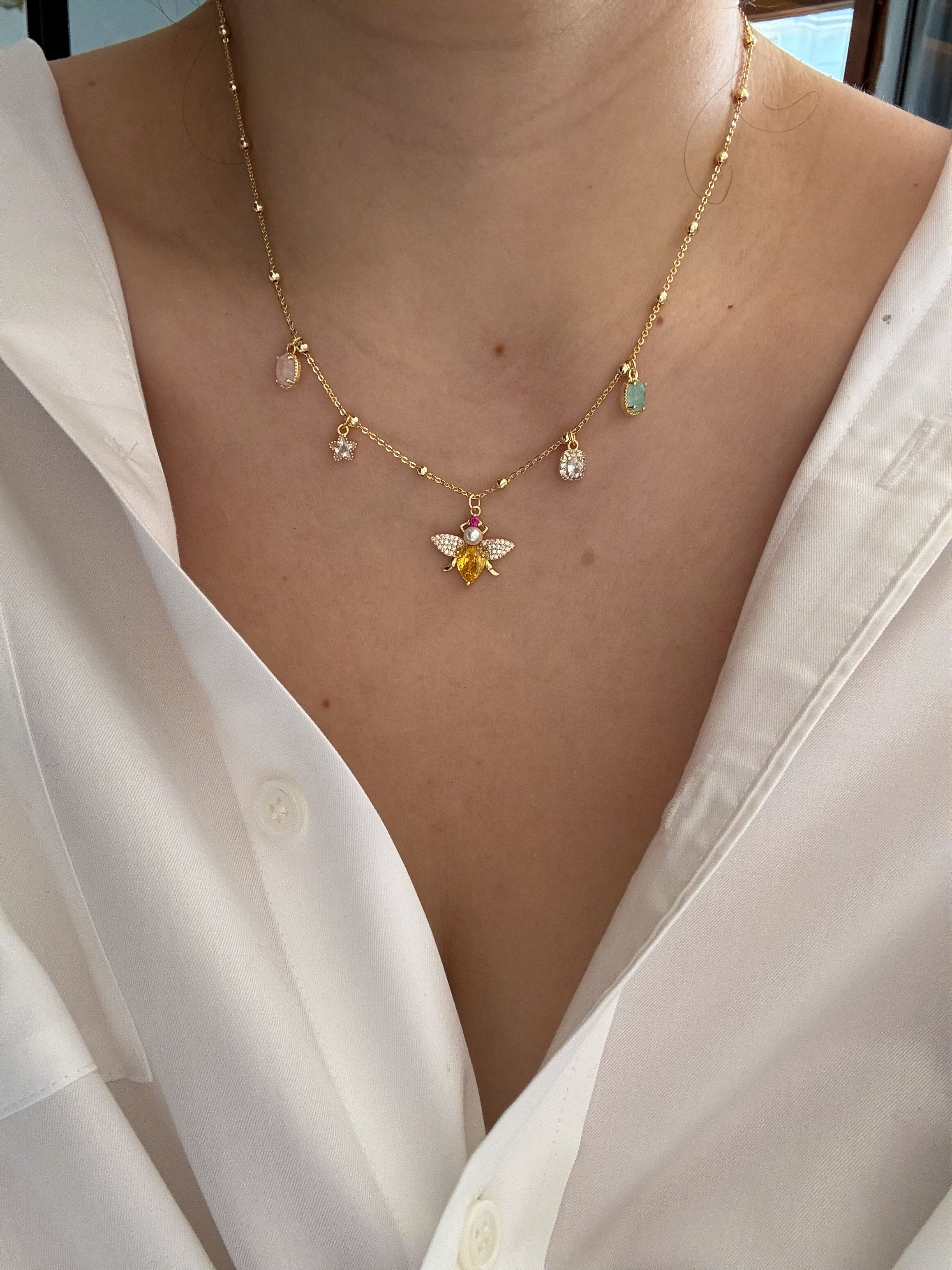 ÖZEL SERİ ARI CHARM KOLYE