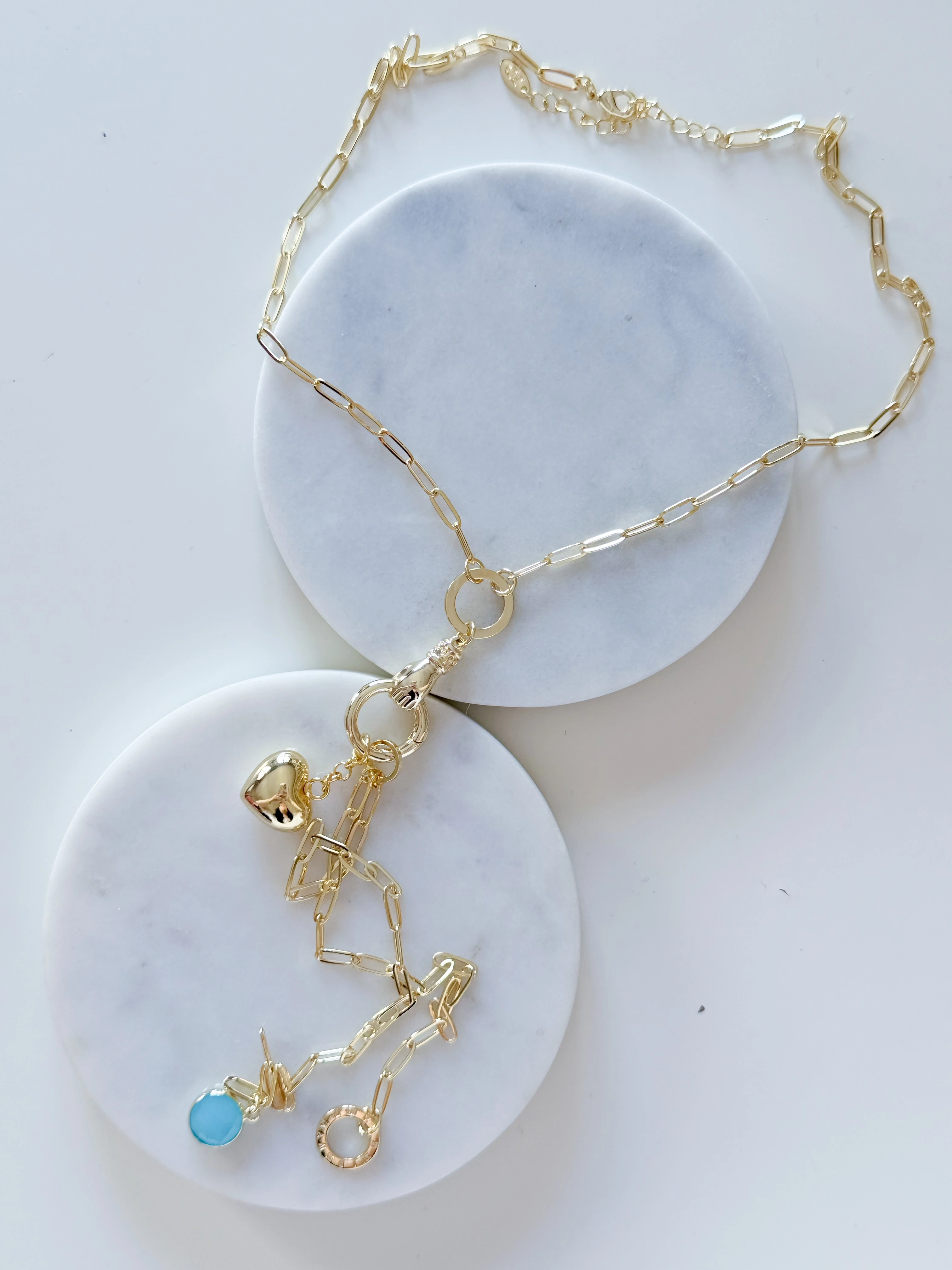 ÖZEL SERİ KALP CHARM UZUN KOLYE