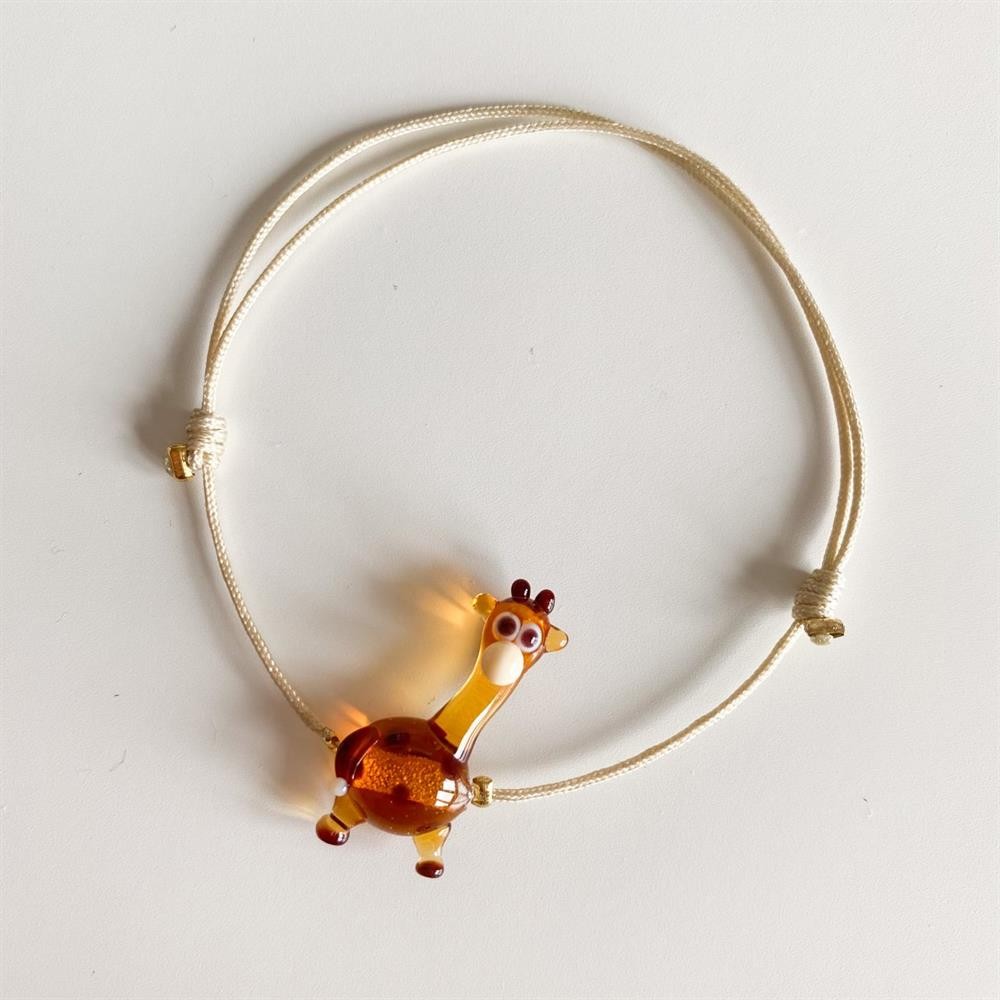 Murano zürafa bileklik(harfli)