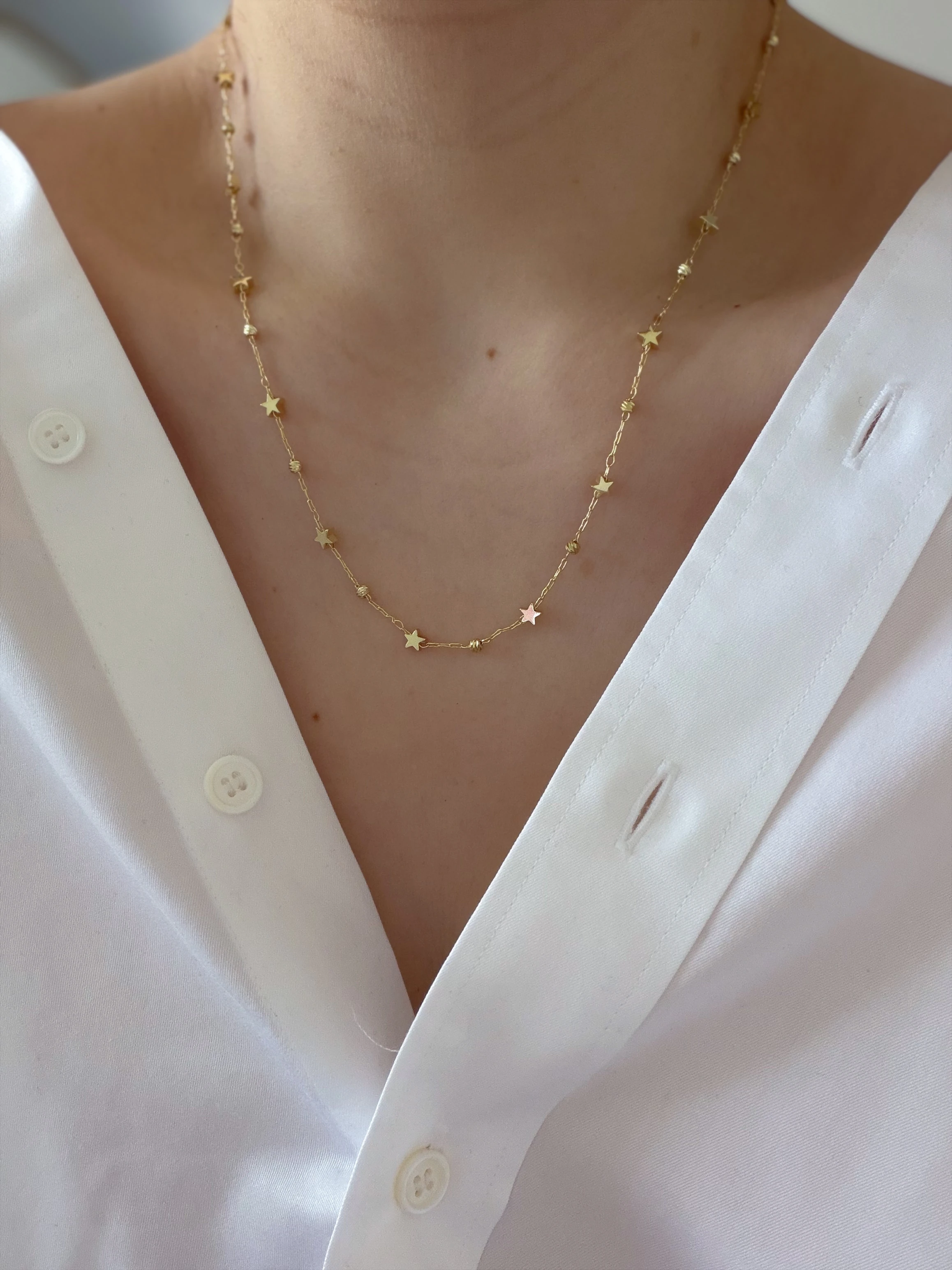 ÖZEL SERİ YILDIZ ZİNCİR KOLYE