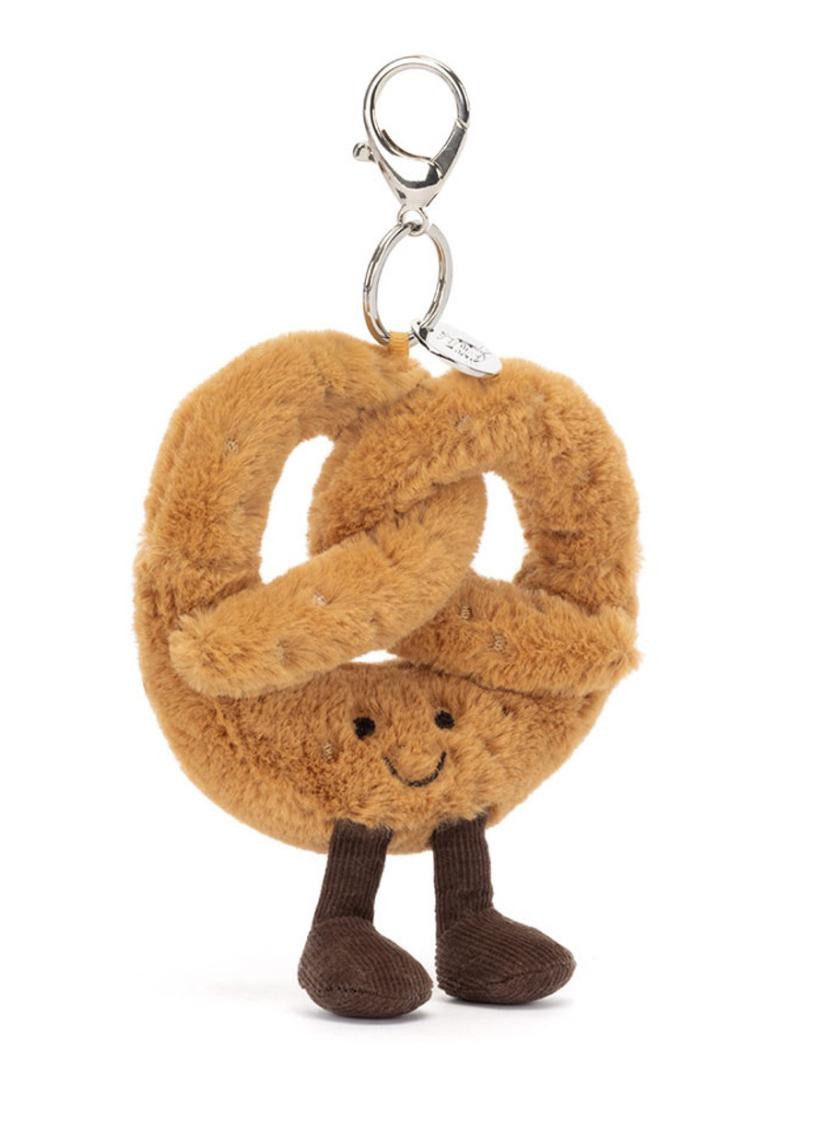 PELUŞ BRETZEL ÇANTA CHARMI