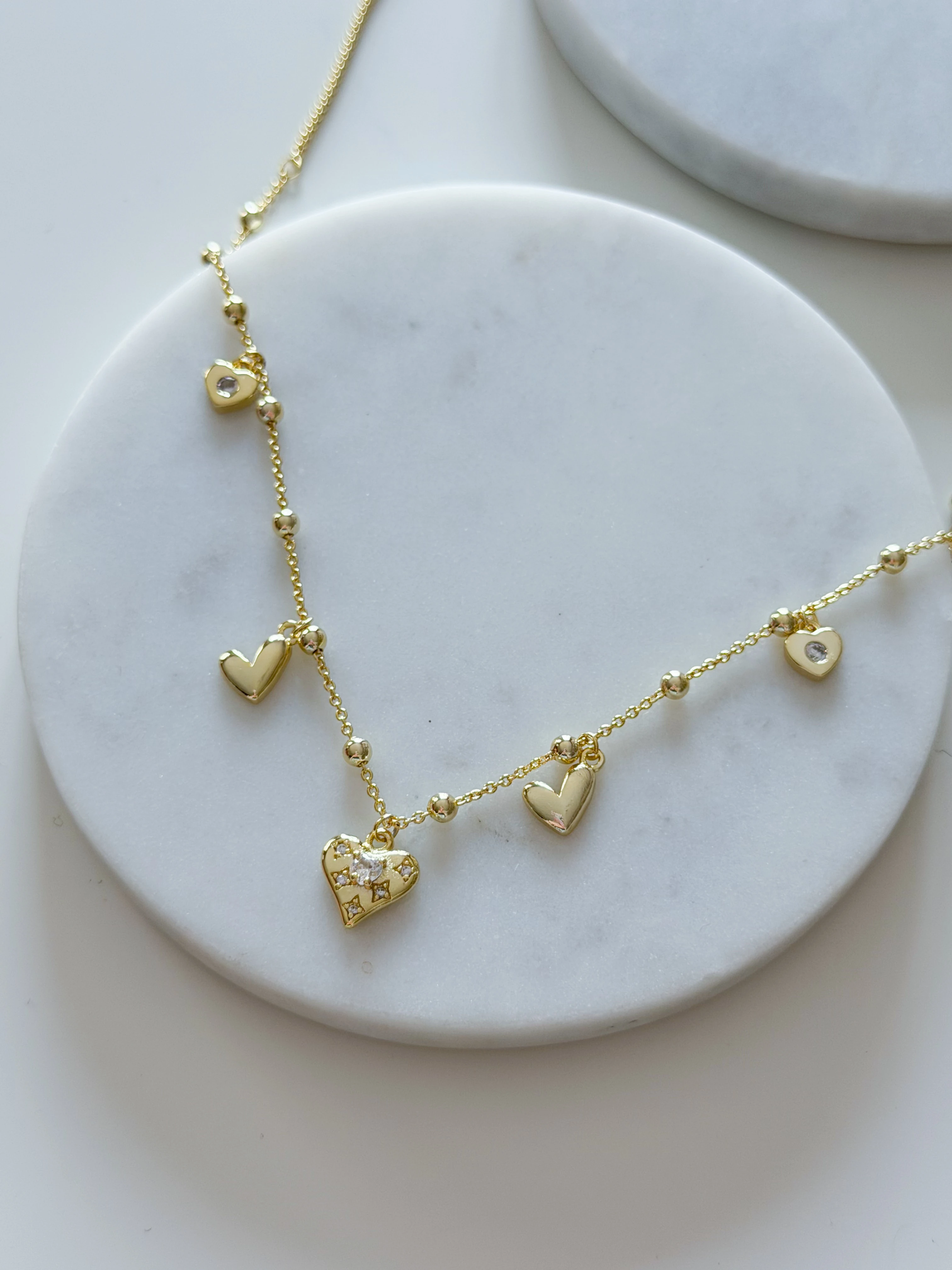 ÖZEL SERİ KALP CHARM ASANSÖRLÜ KOLYE