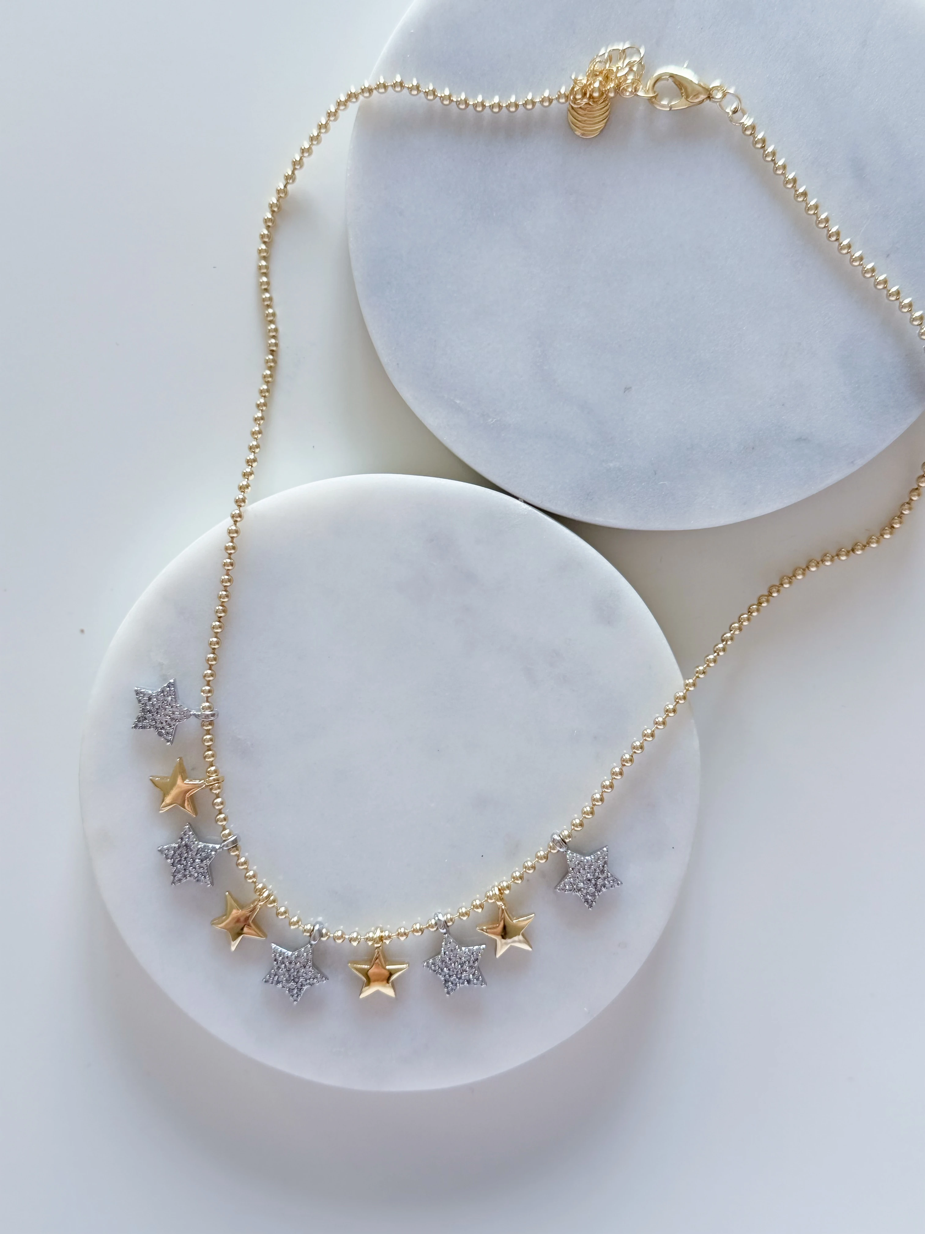 ÖZEL SERİ TAŞLI YILDIZ KOLYE