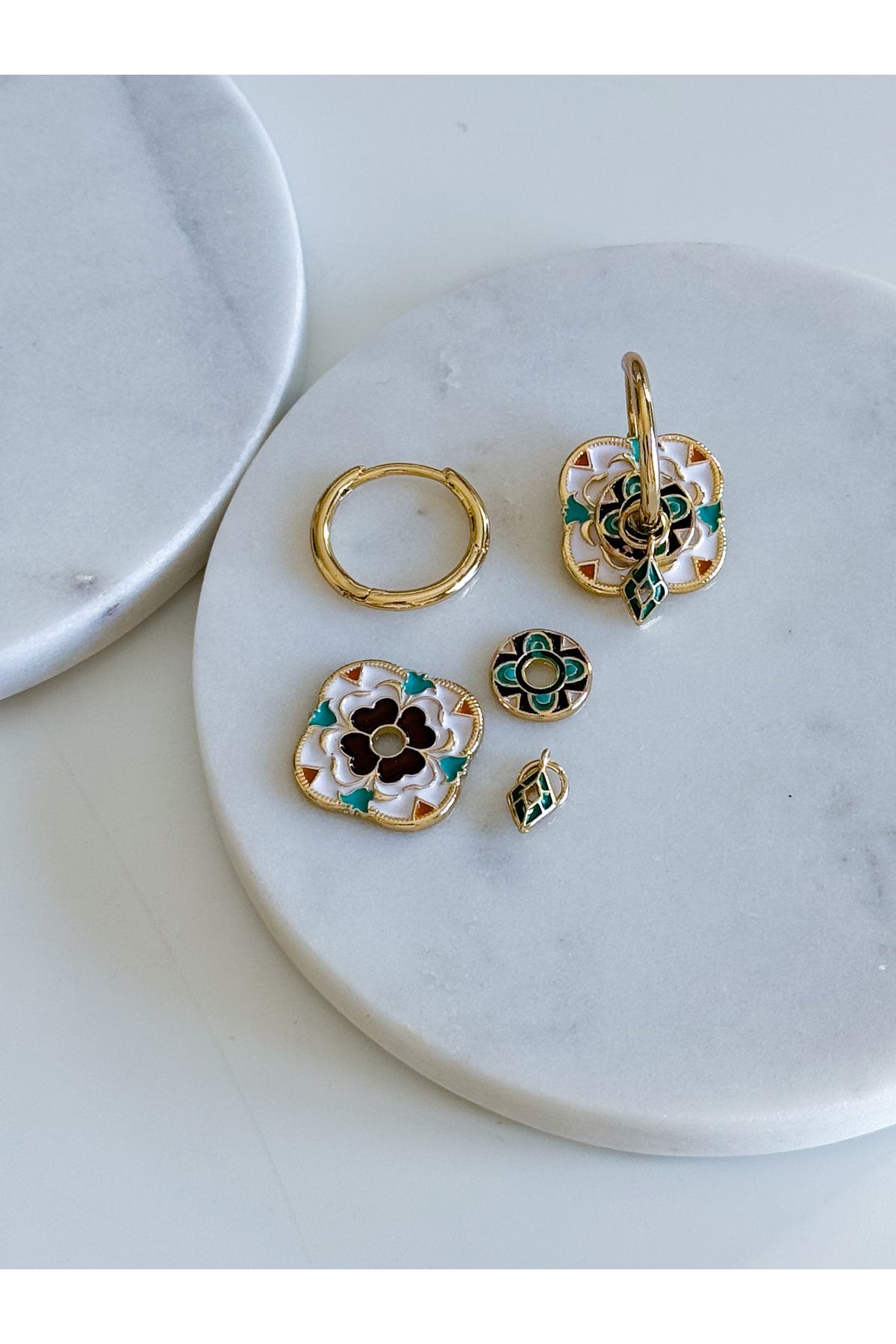 ÇELİK CHARM HALKA KÜPE
