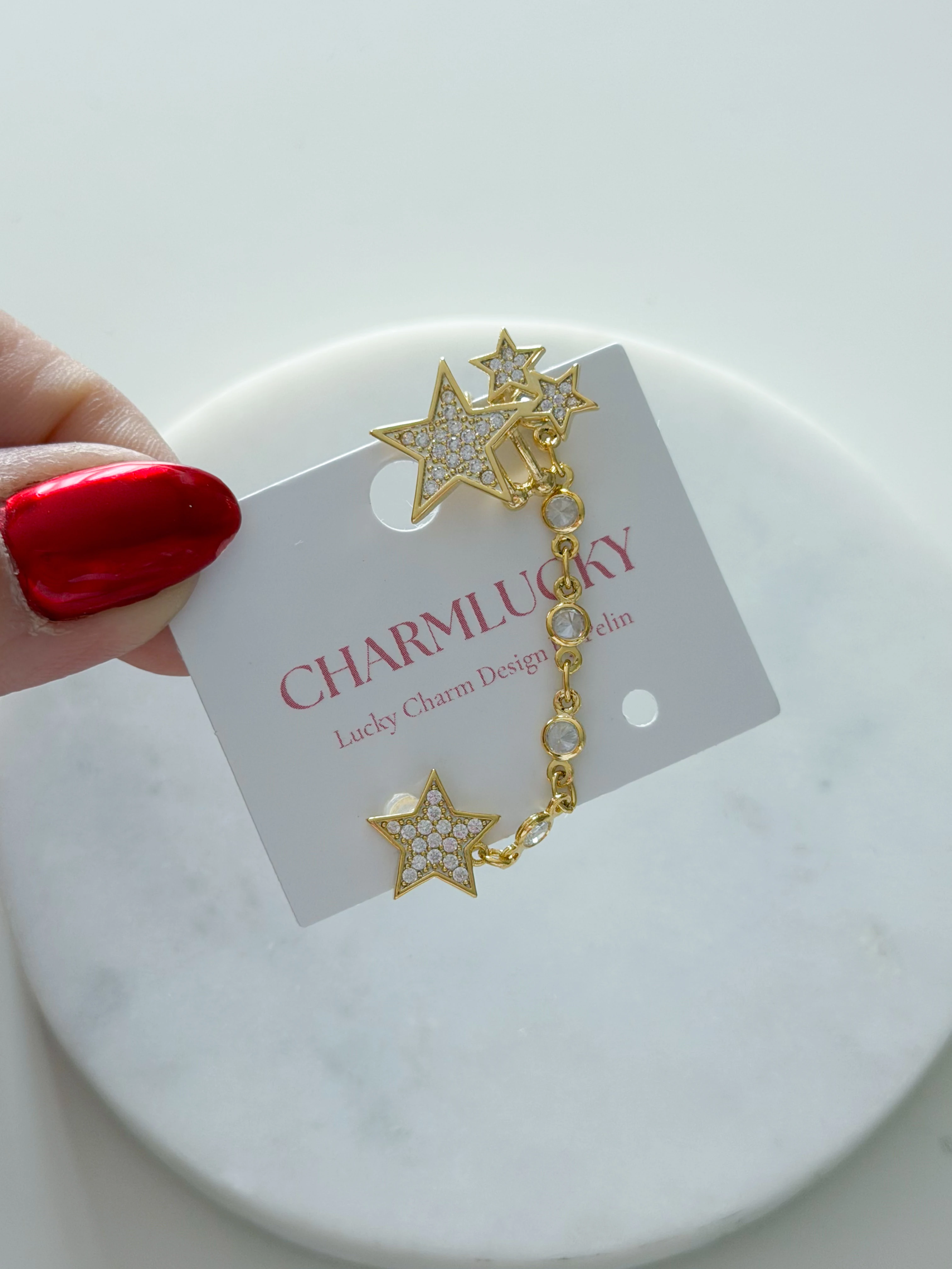 TAŞLI YILDIZ EARCUF-KÜPE