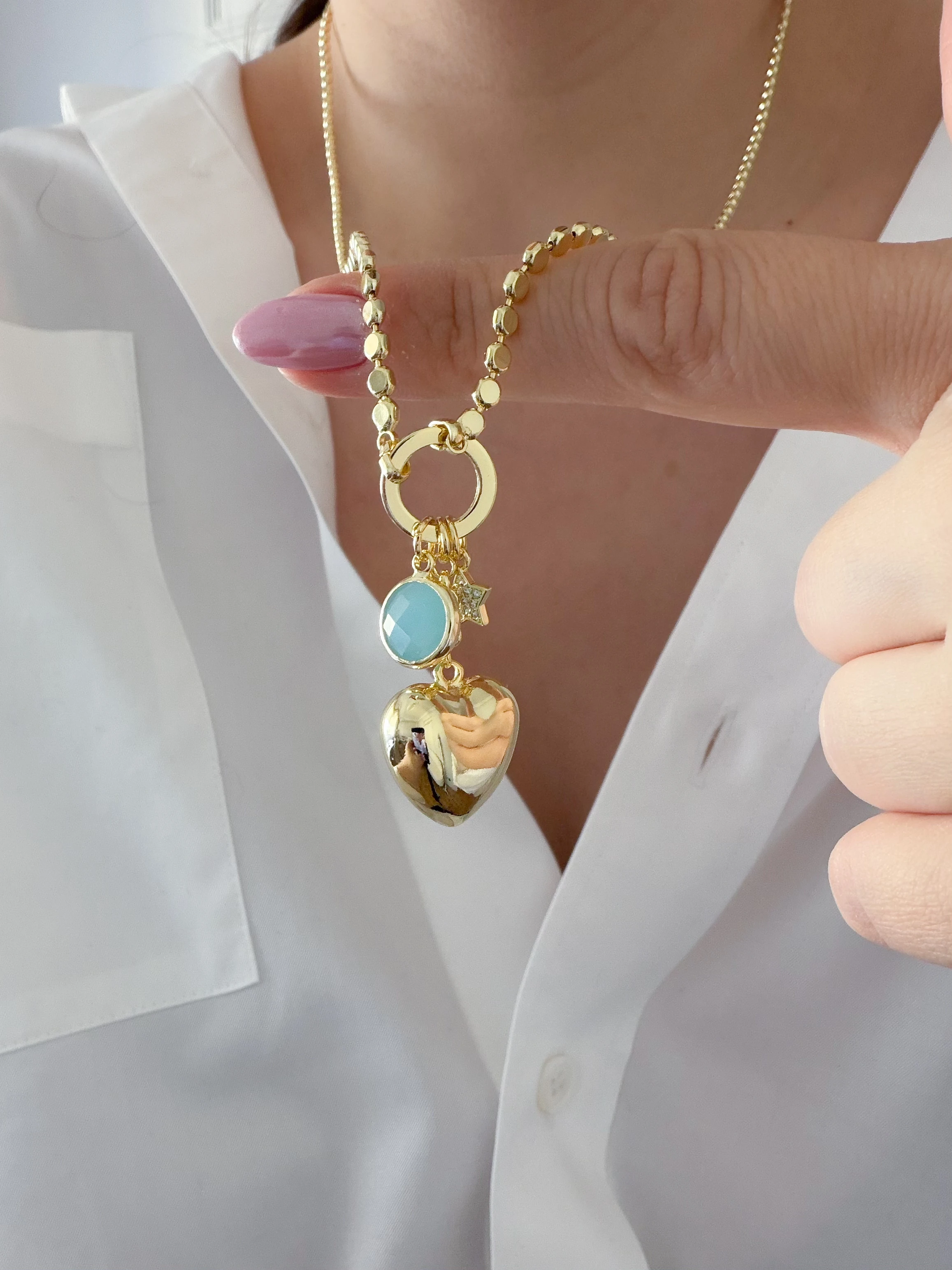 KALP CHARM UZUN KOLYE