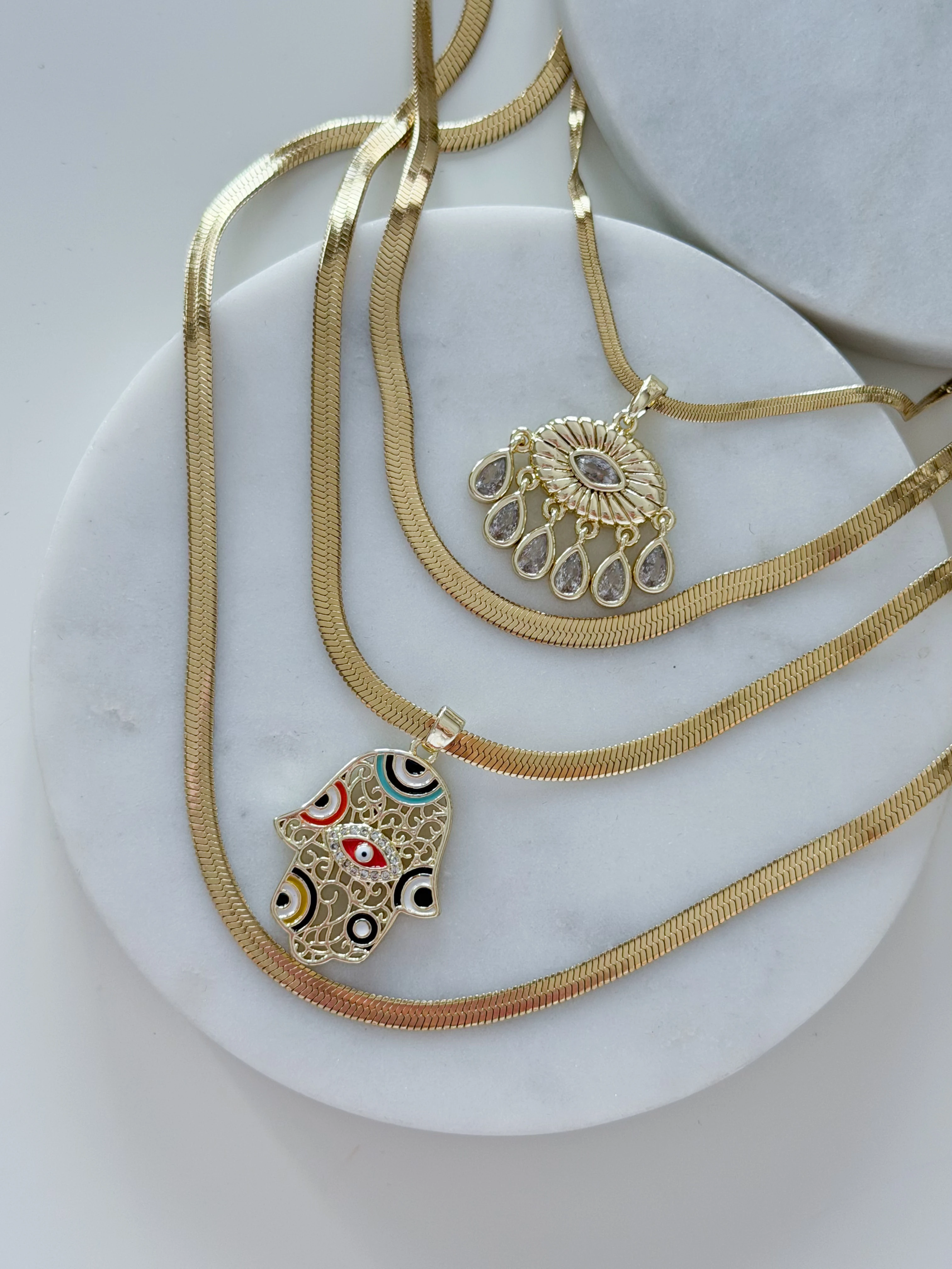 ÇELİK ÇOKLU KOLYE KOMBİNİ - 2