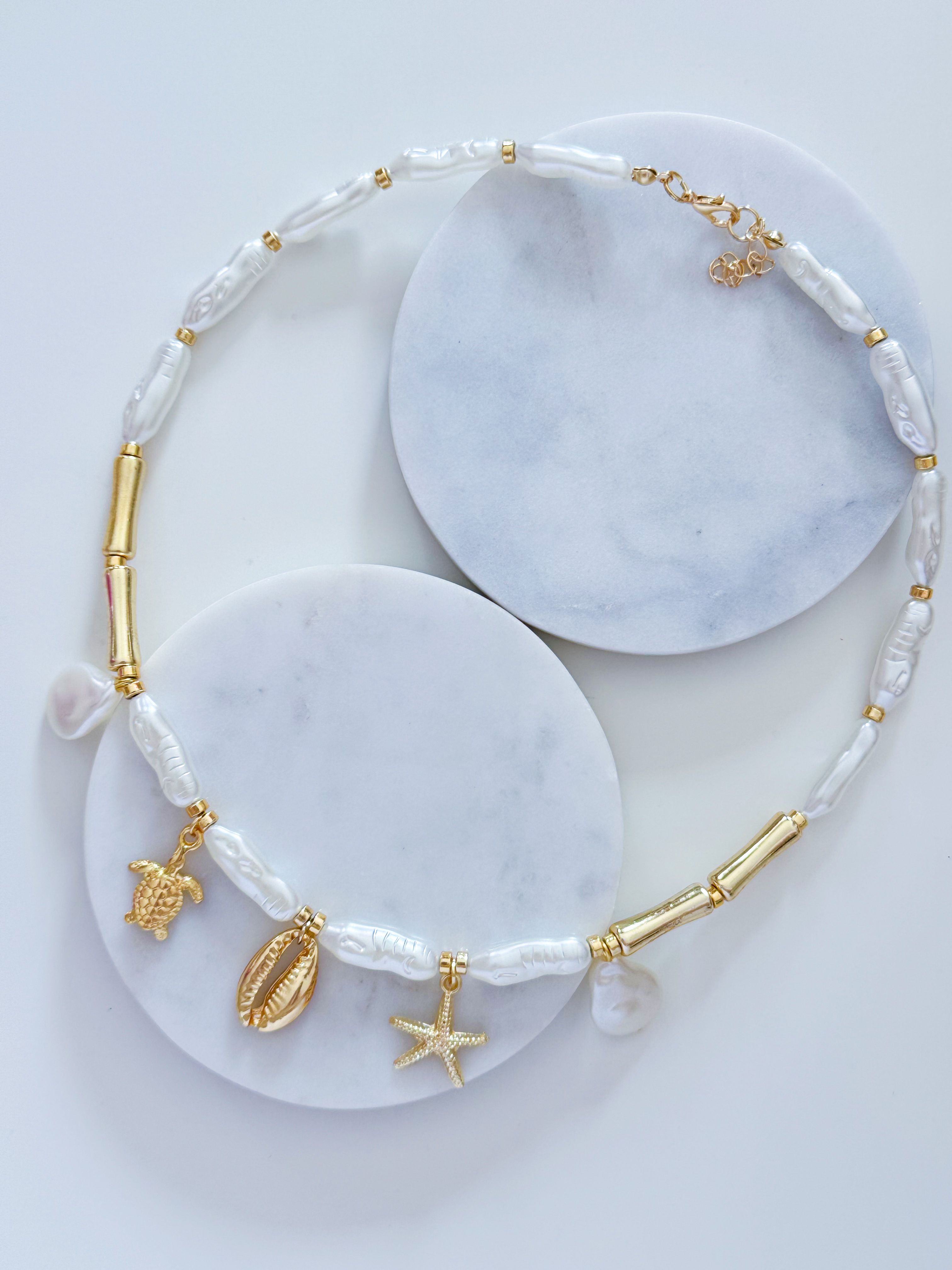 İNCİ DENİZ CHARM KOLYE
